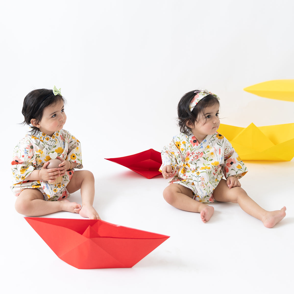 Beach Bunch Kimono Onesie