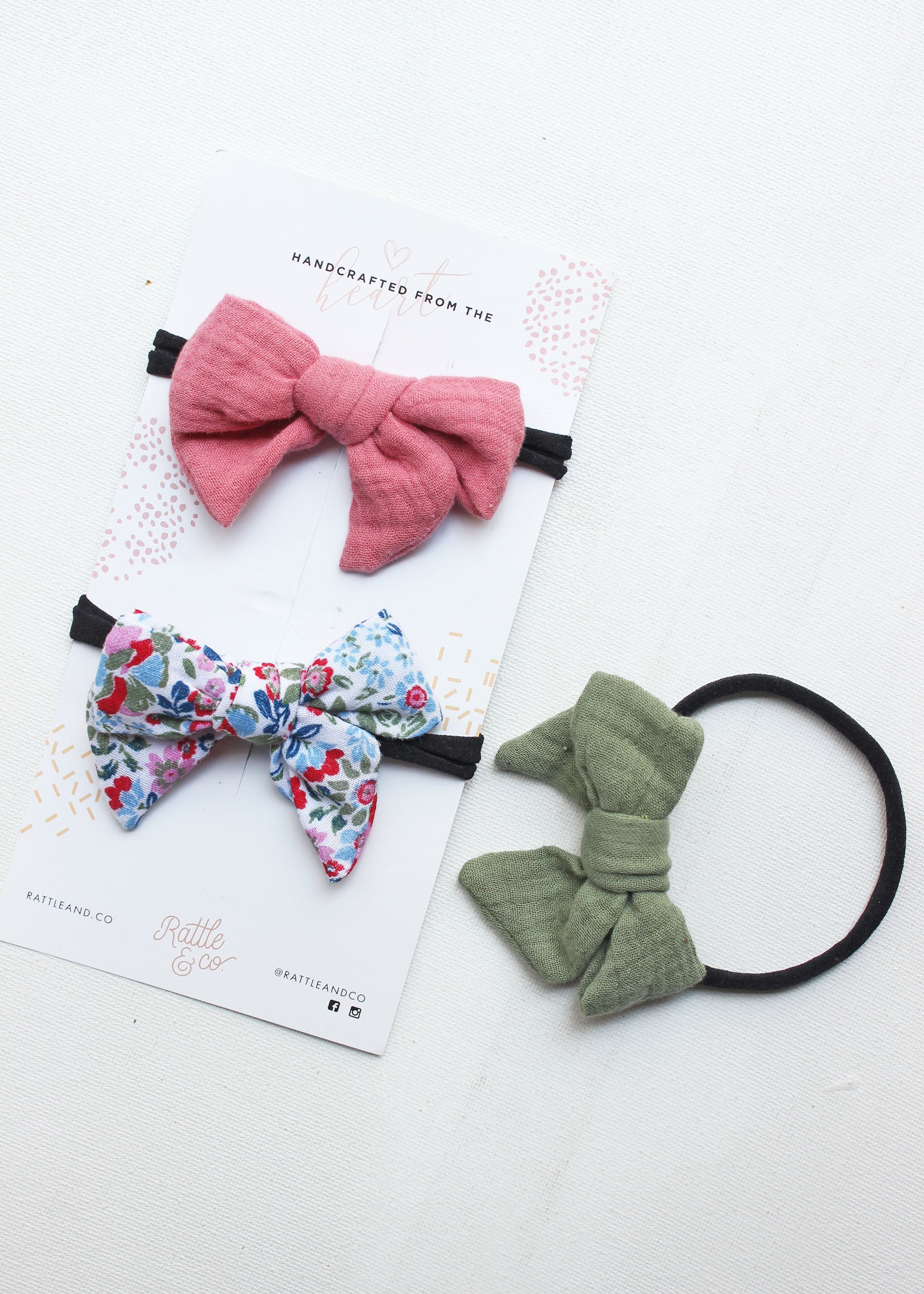 Love in your heart - Set of 3 headbands
