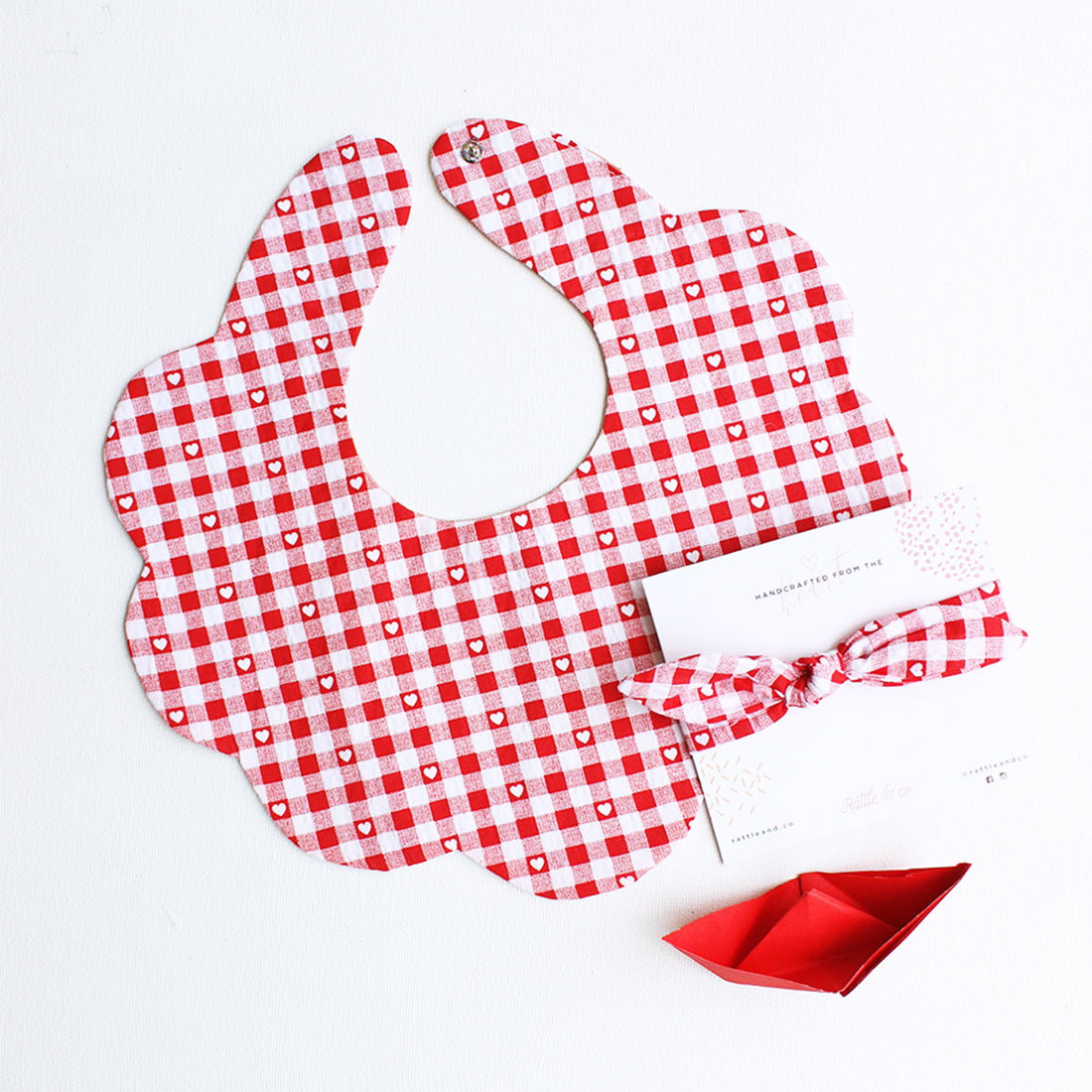 Happy Hopscotch 2 Bibs + Bow Set