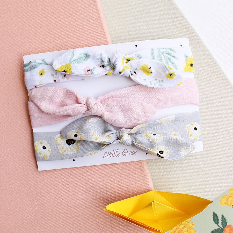 Happy Little Hearts - Set of 3 Headbands