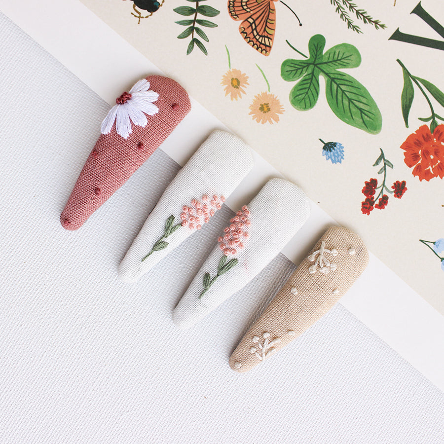 Blossom Blossom - Set Of 4 Embroidered Tic Tacs