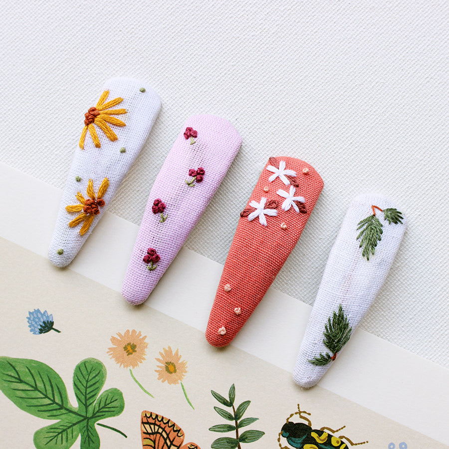 Sunbeam Smiles - Set Of 4 Embroidered Tic Tacs