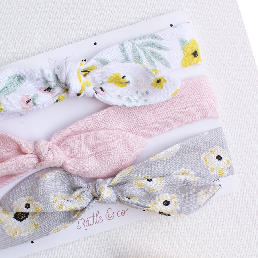 Happy Little Hearts - Set of 3 Headbands