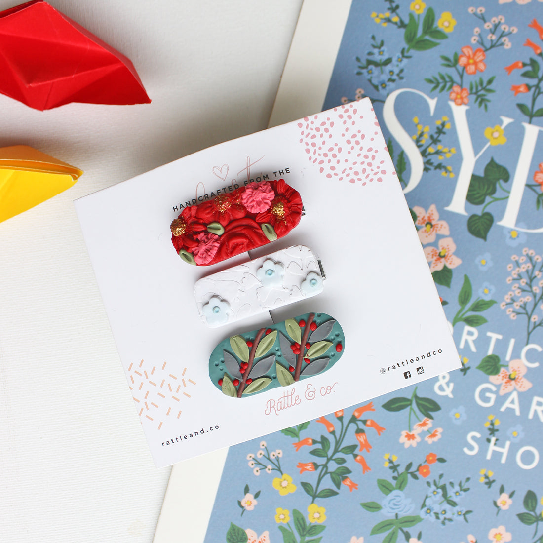 Fa La La La - 3 Clay Clip Set