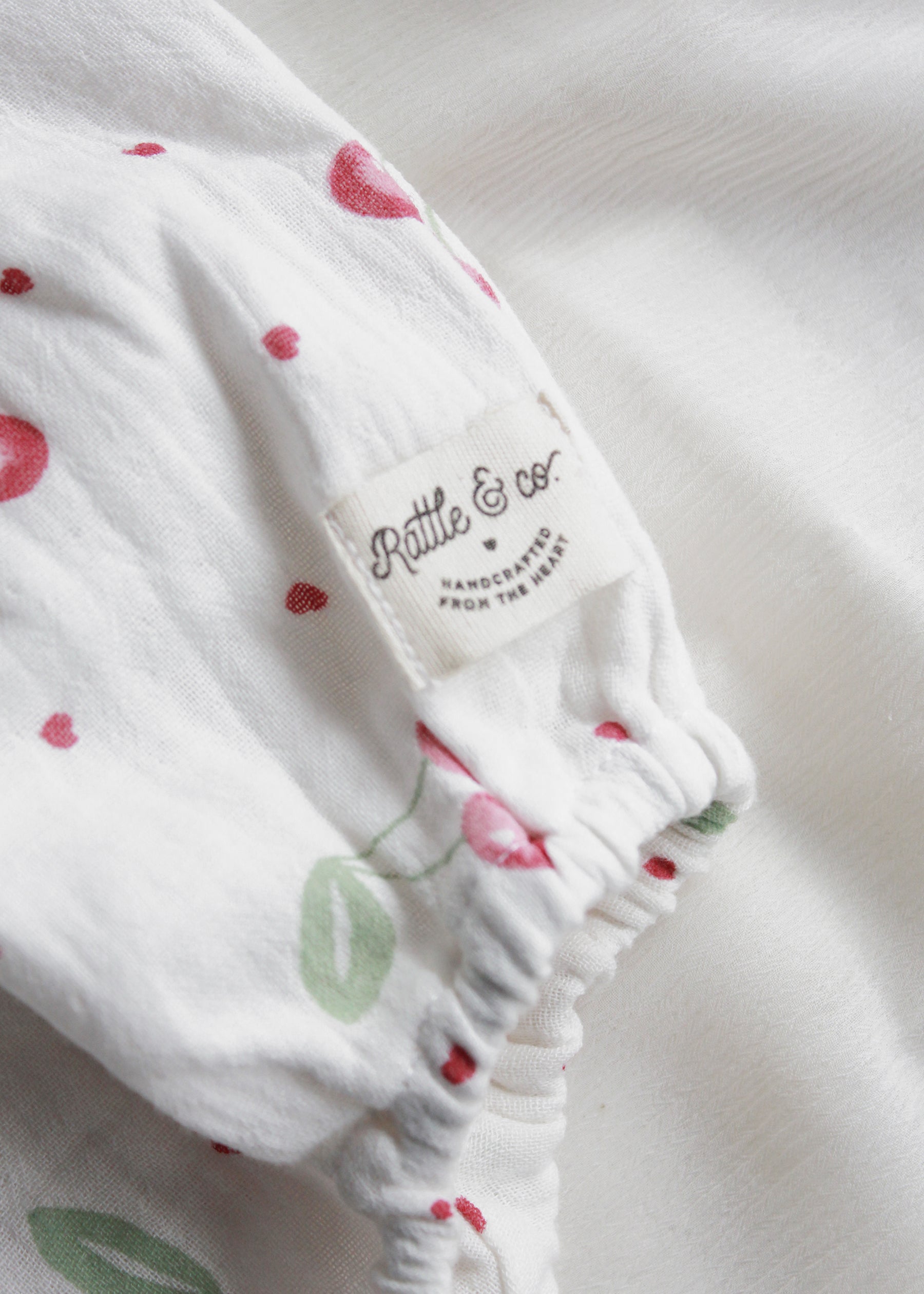 Love You Cherry Much Puff Sleeve Romper
