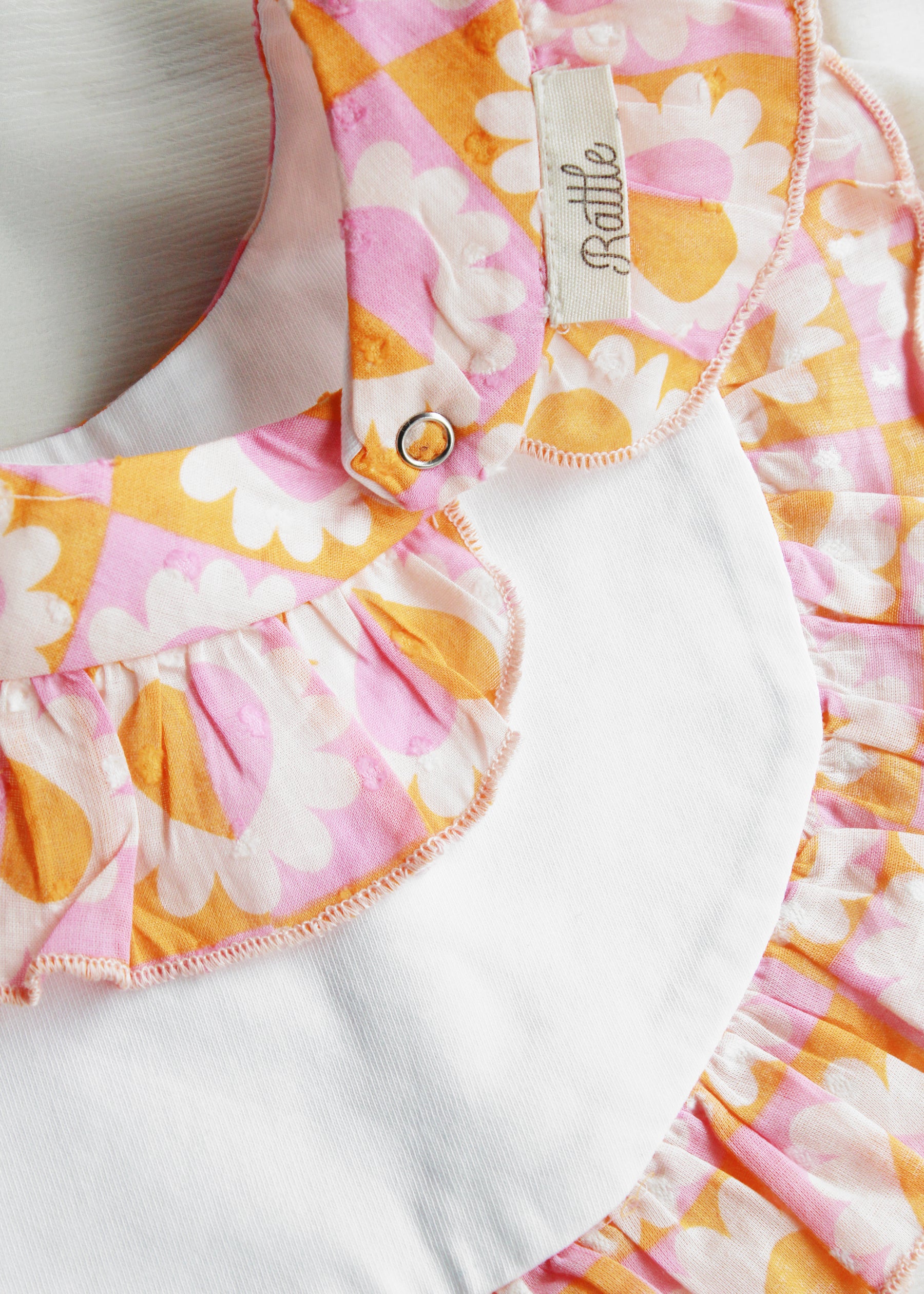 Queen Of Hearts Ruffle Bib