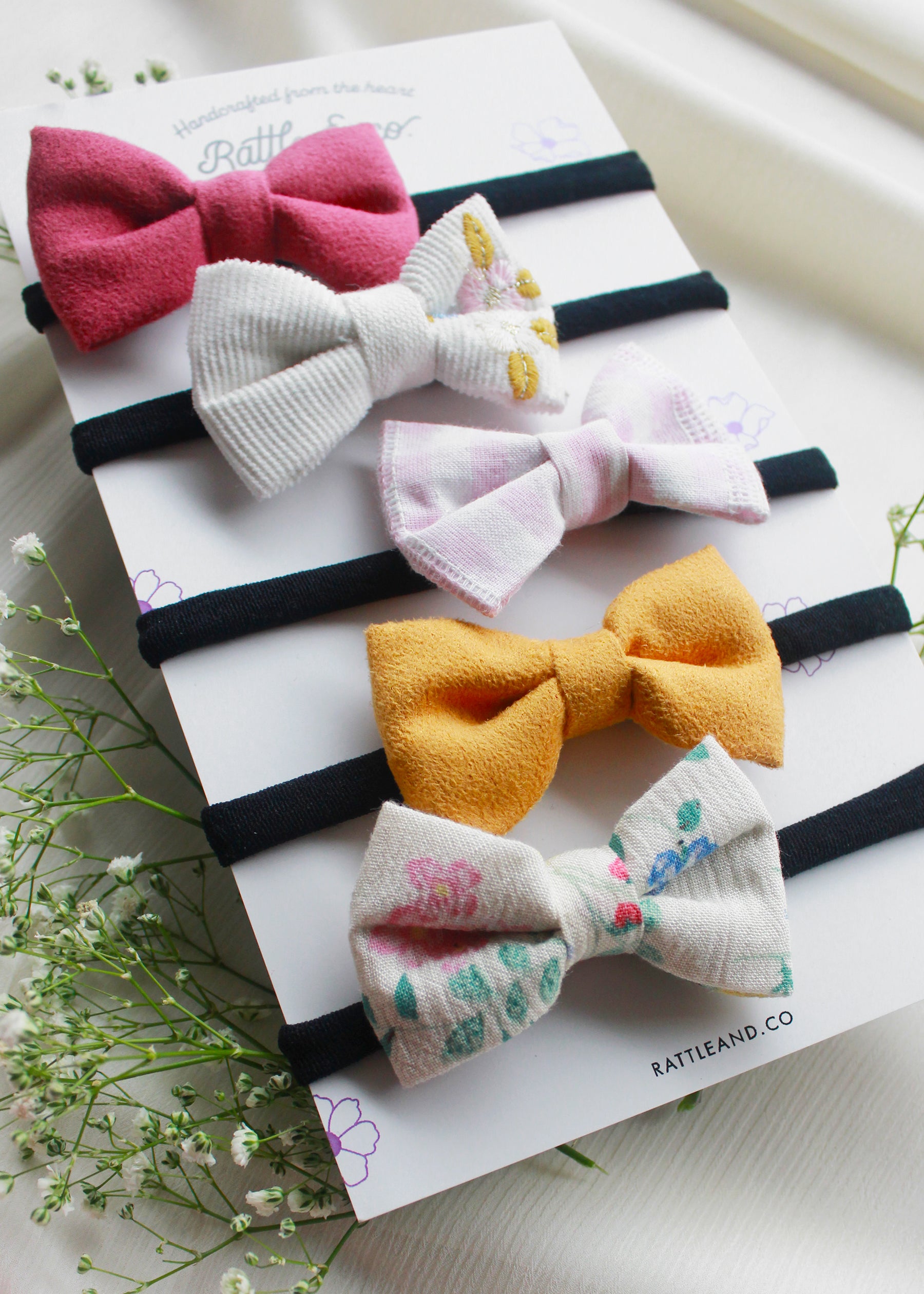 Dreamgirl Set of 5 Mini Bows