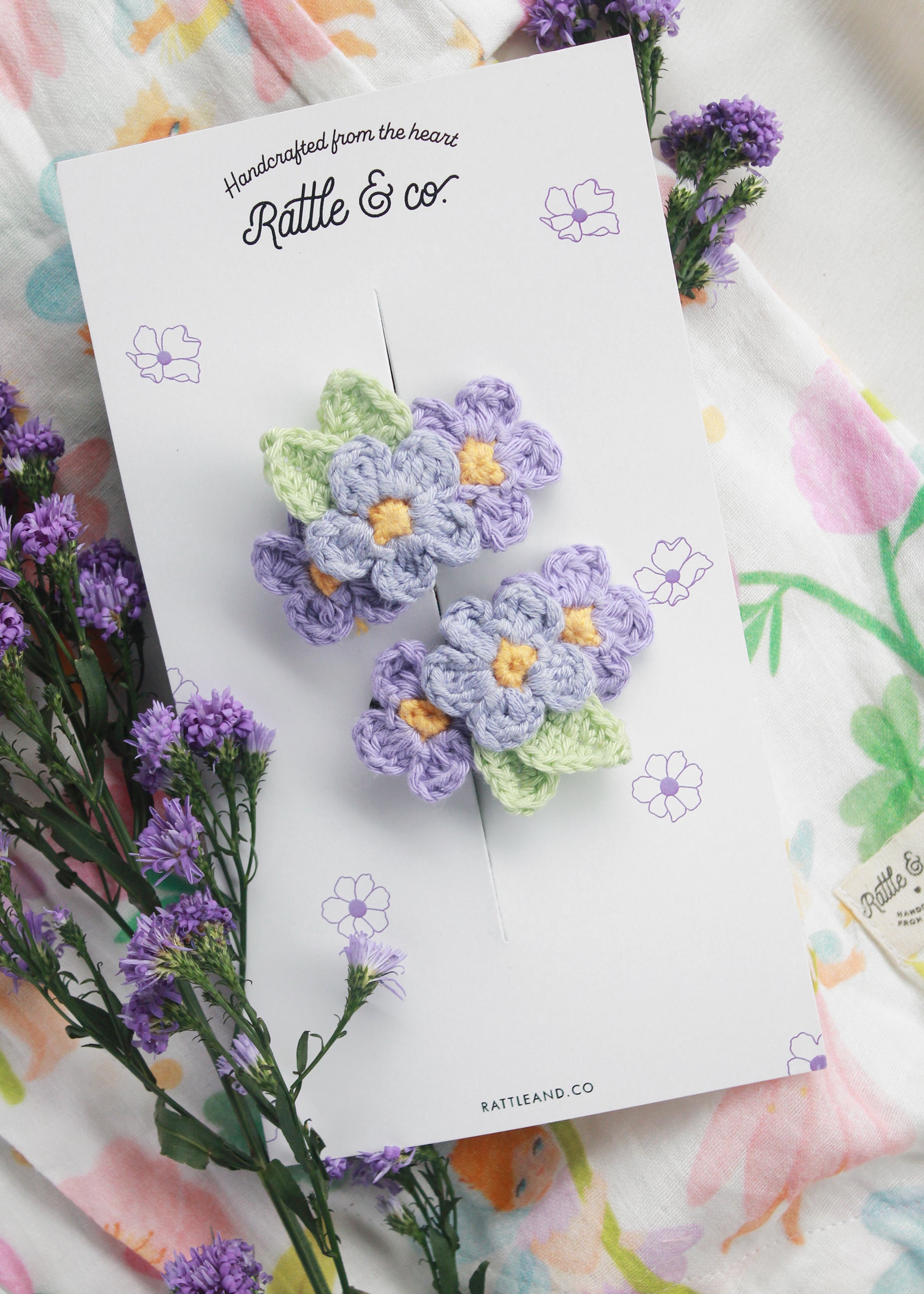Lark Sings Lullabies Crochet - Set Of 2 Snap Clips