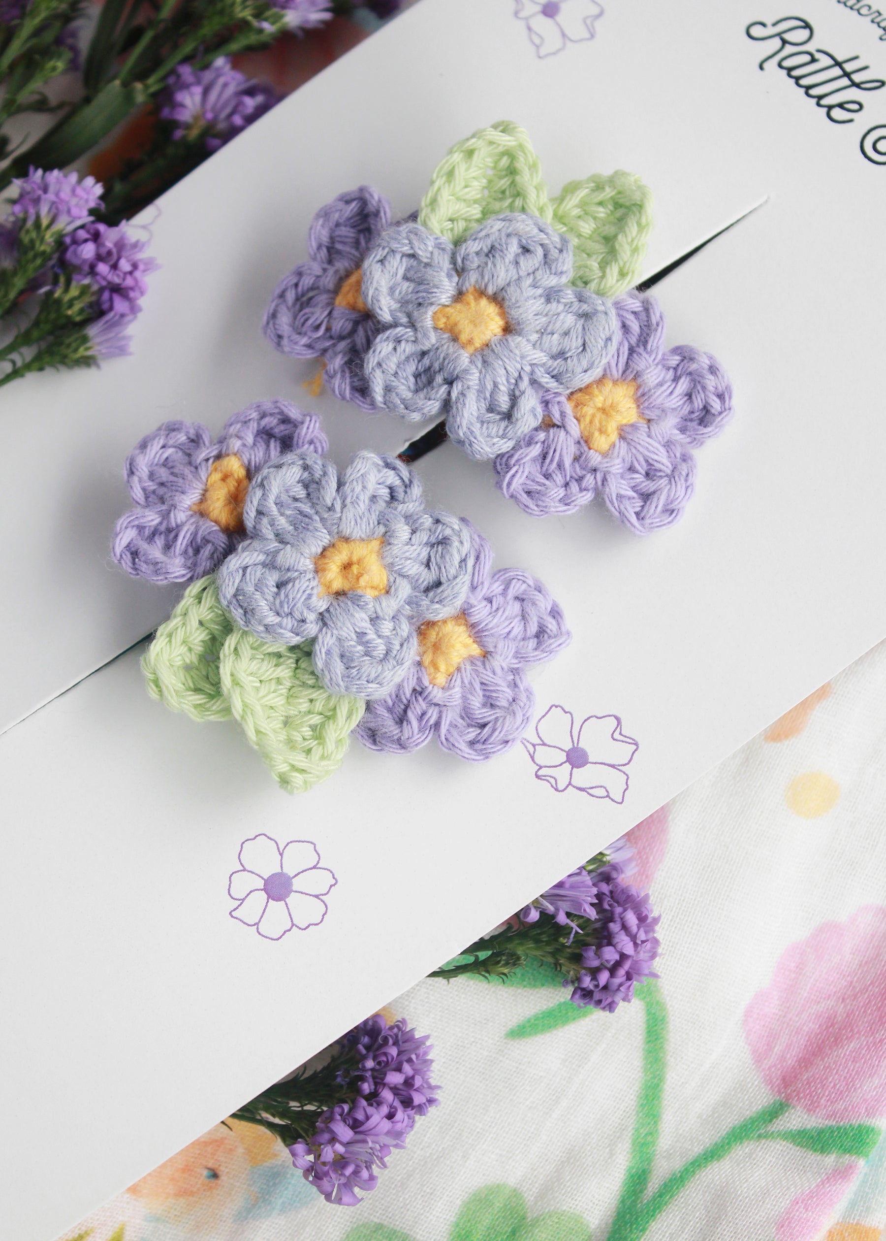 Lark Sings Lullabies Crochet - Set Of 2 Snap Clips