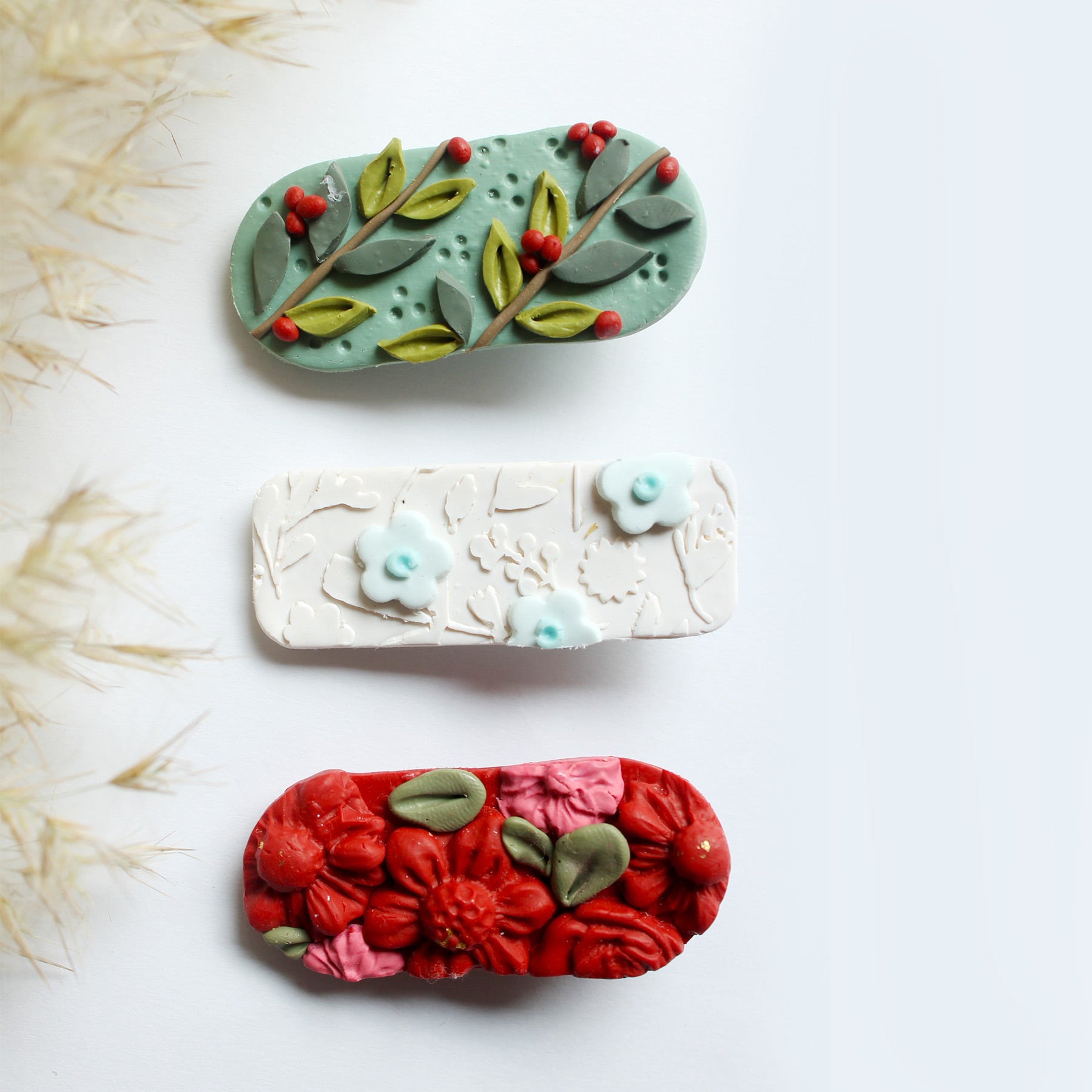 Fa La La La - 3 Clay Clip Set