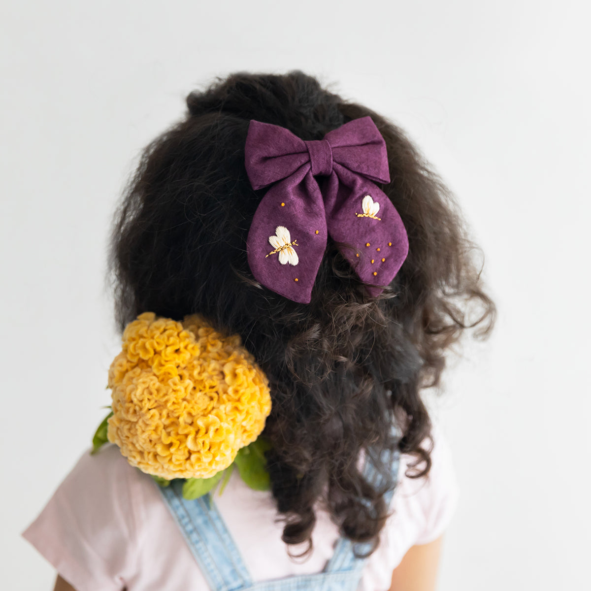 Dragonfly In The Sky - Set Of 2 Embroidered Bows