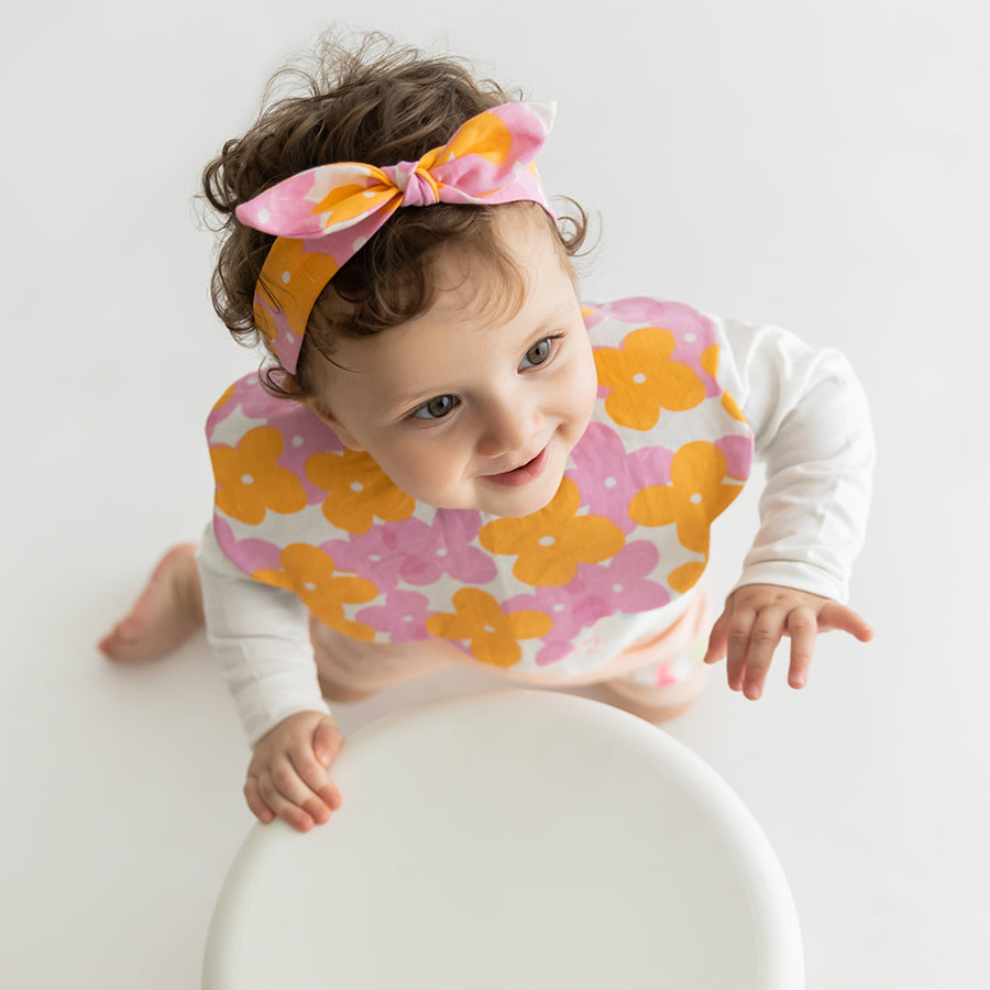 Happy Like A Fool - Bib + Bow Set