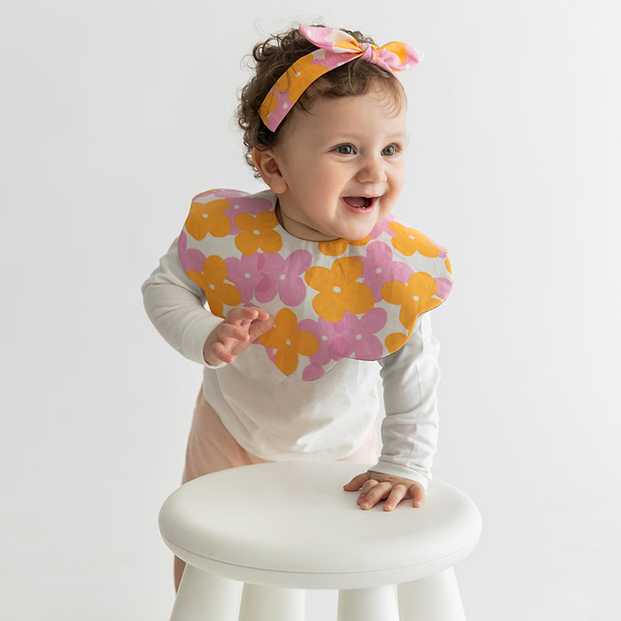 Happy Like A Fool - Bib + Bow Set