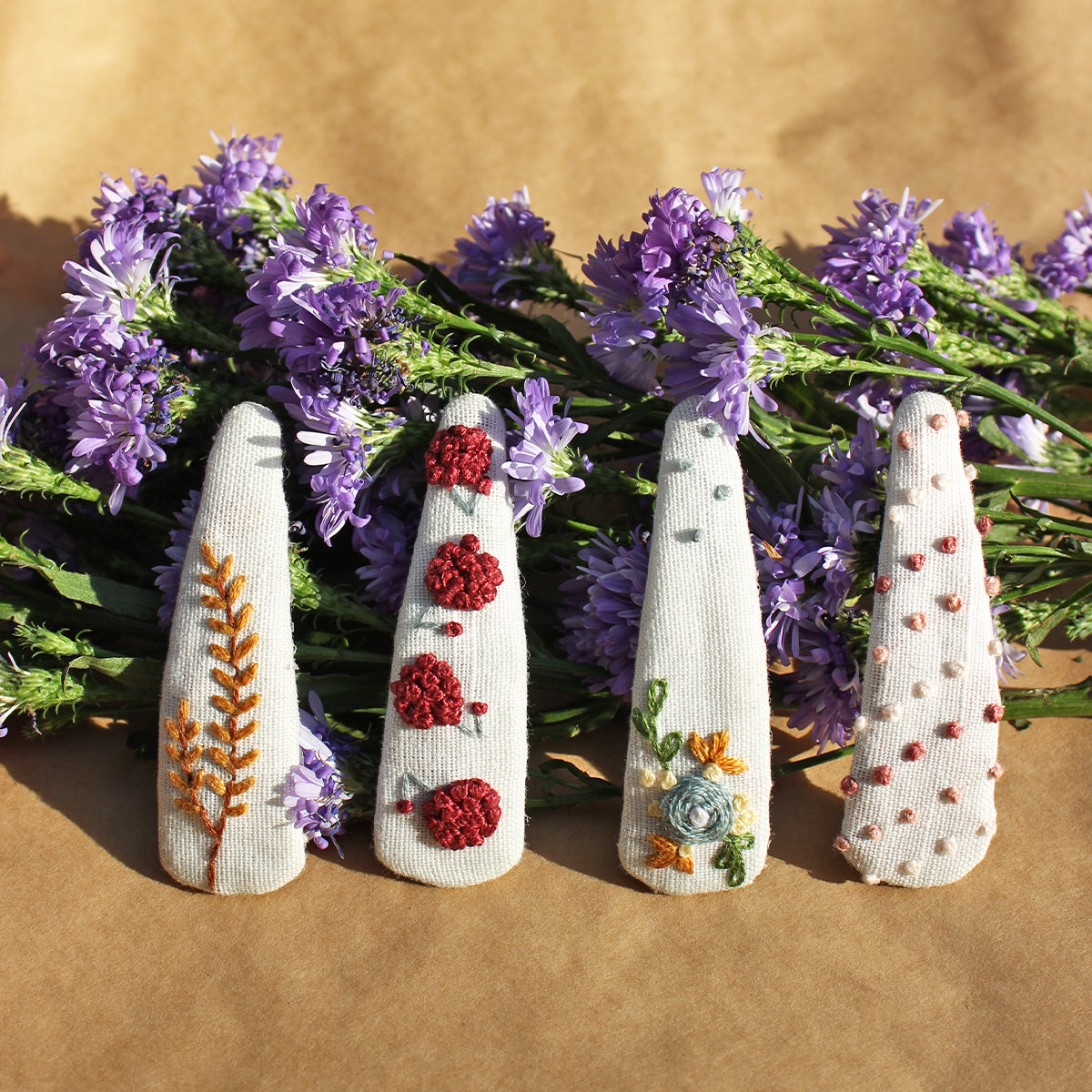Heavenly Peace - Set Of 4 Embroidered Tic Tacs