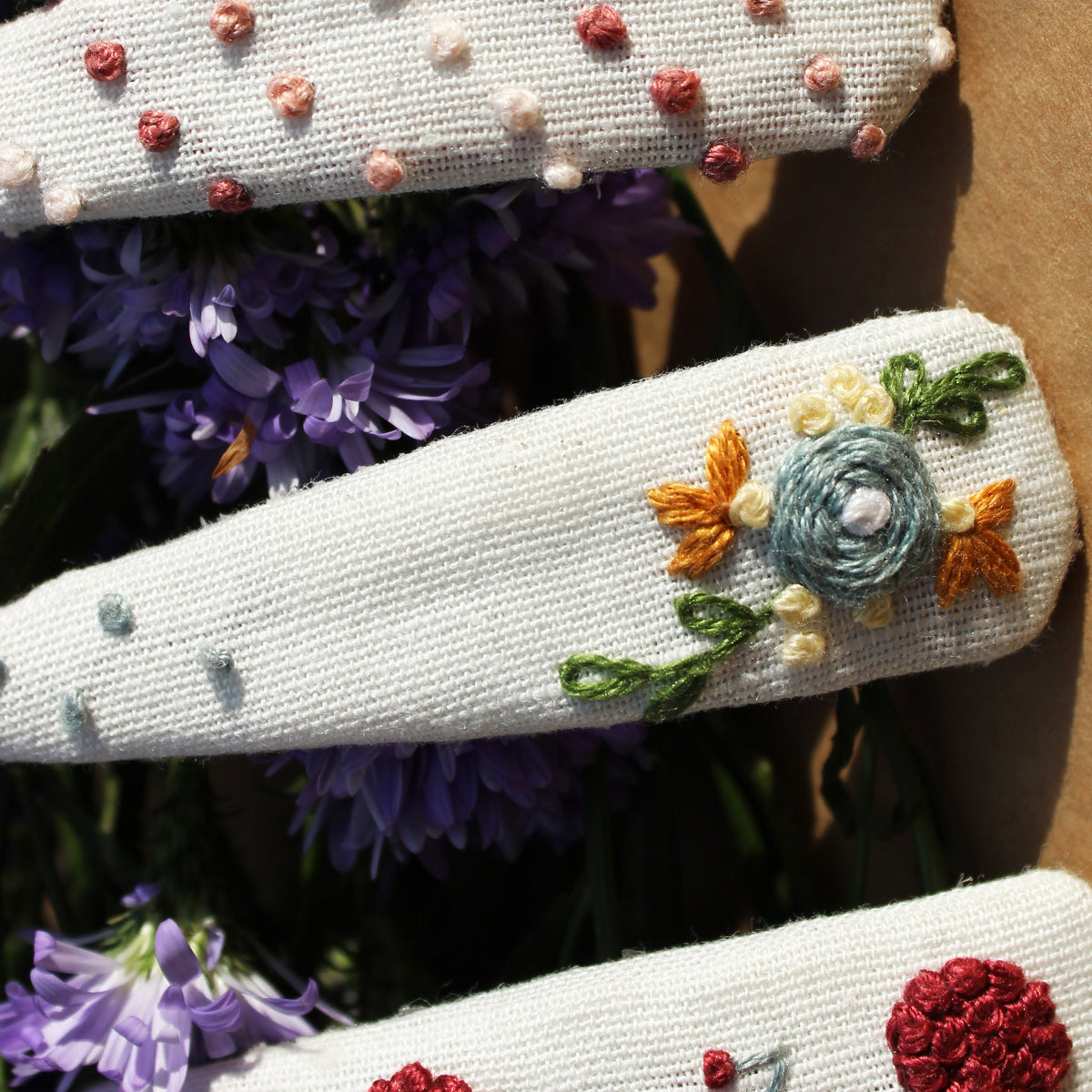 Heavenly Peace - Set Of 4 Embroidered Tic Tacs