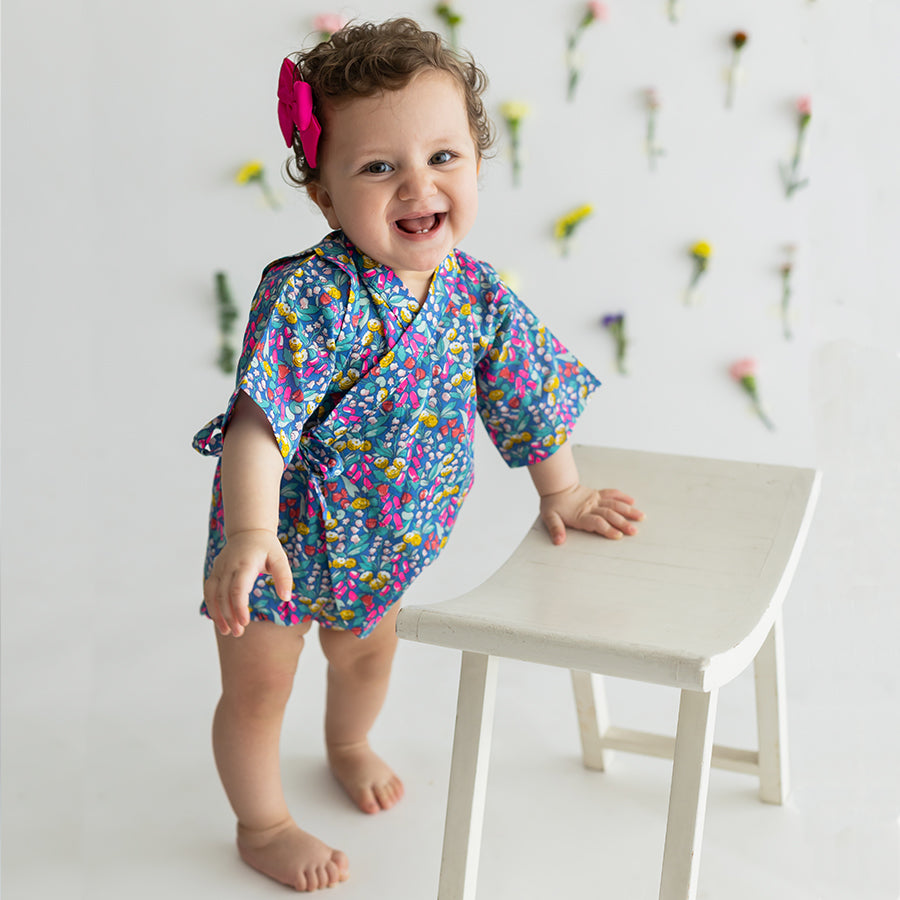 Comes A Rainbow Kimono Onesie