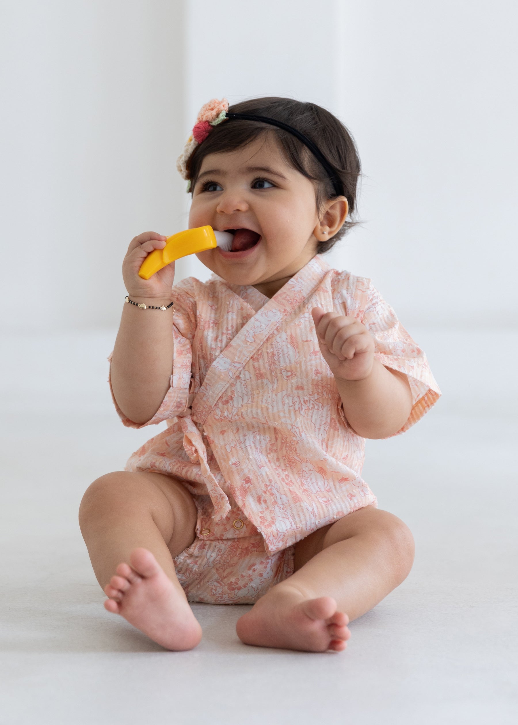 Somebunny Loves You Kimono Style Romper