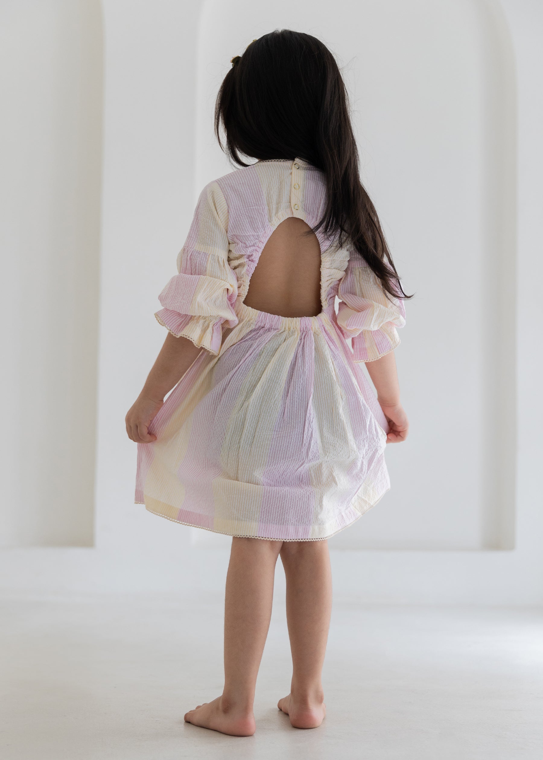 Sunbeams Dance Back Cutout Dress