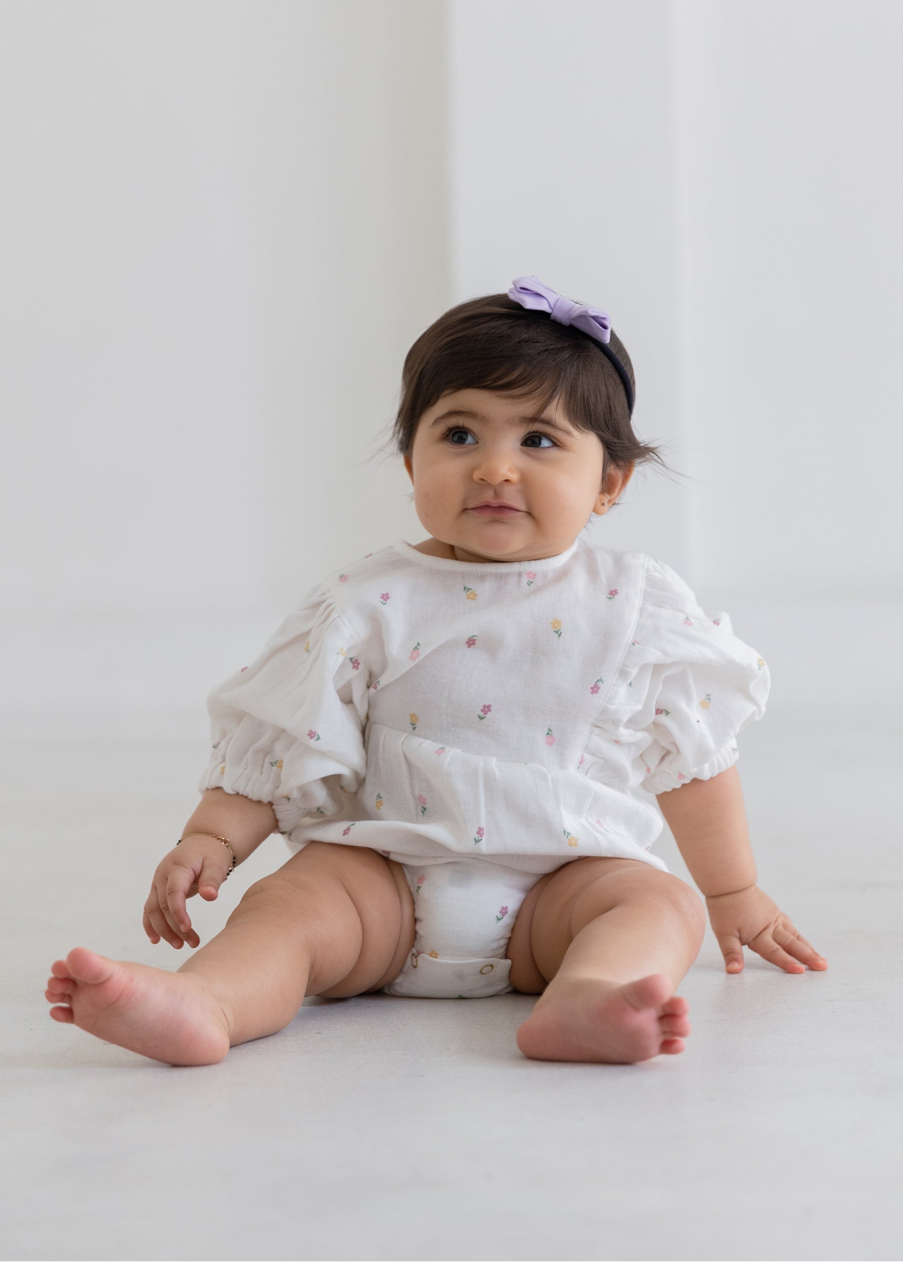 Magic Meadows Puff Sleeve Romper