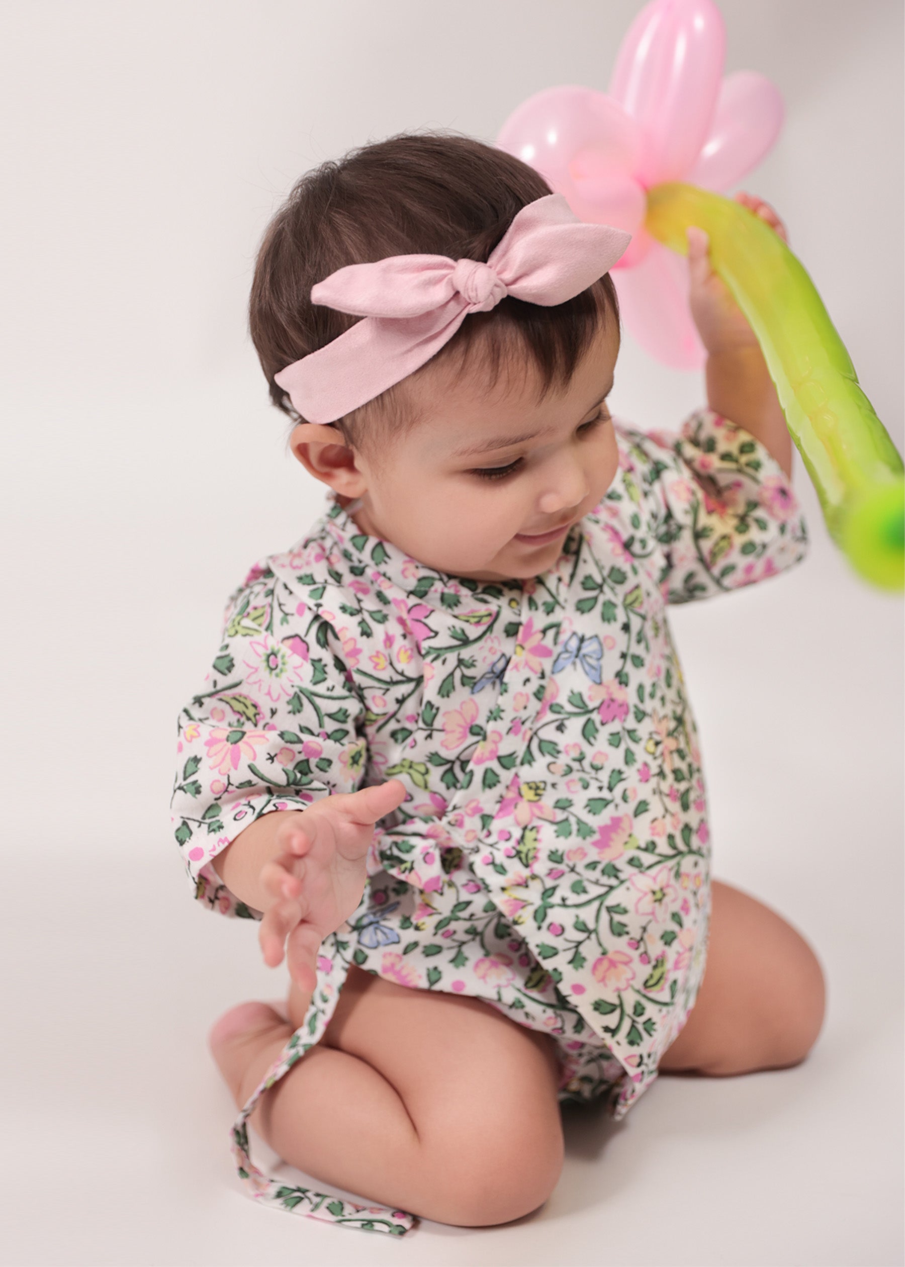 Smiling Ear To Ear Kimono Onesie