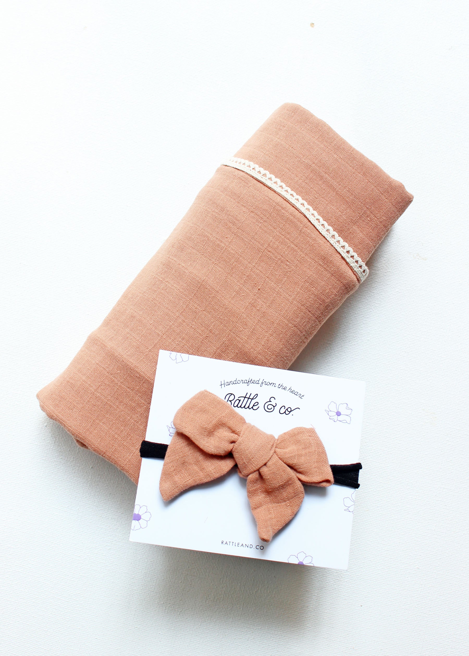 Beary Cute Swaddle + Bow