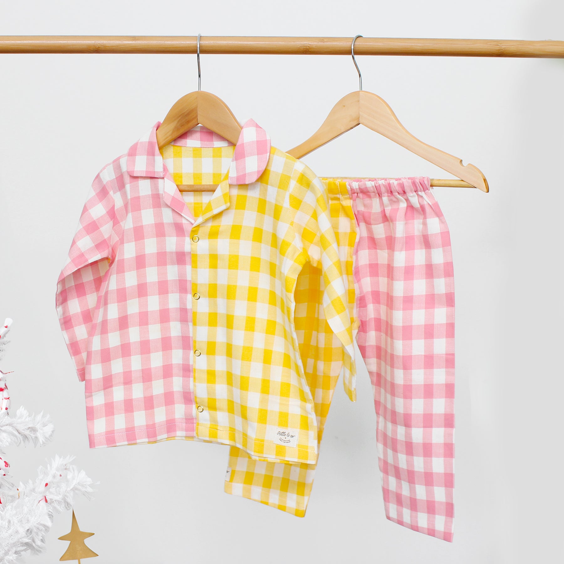 Check It Twice Flannel Jammies Set For Kids