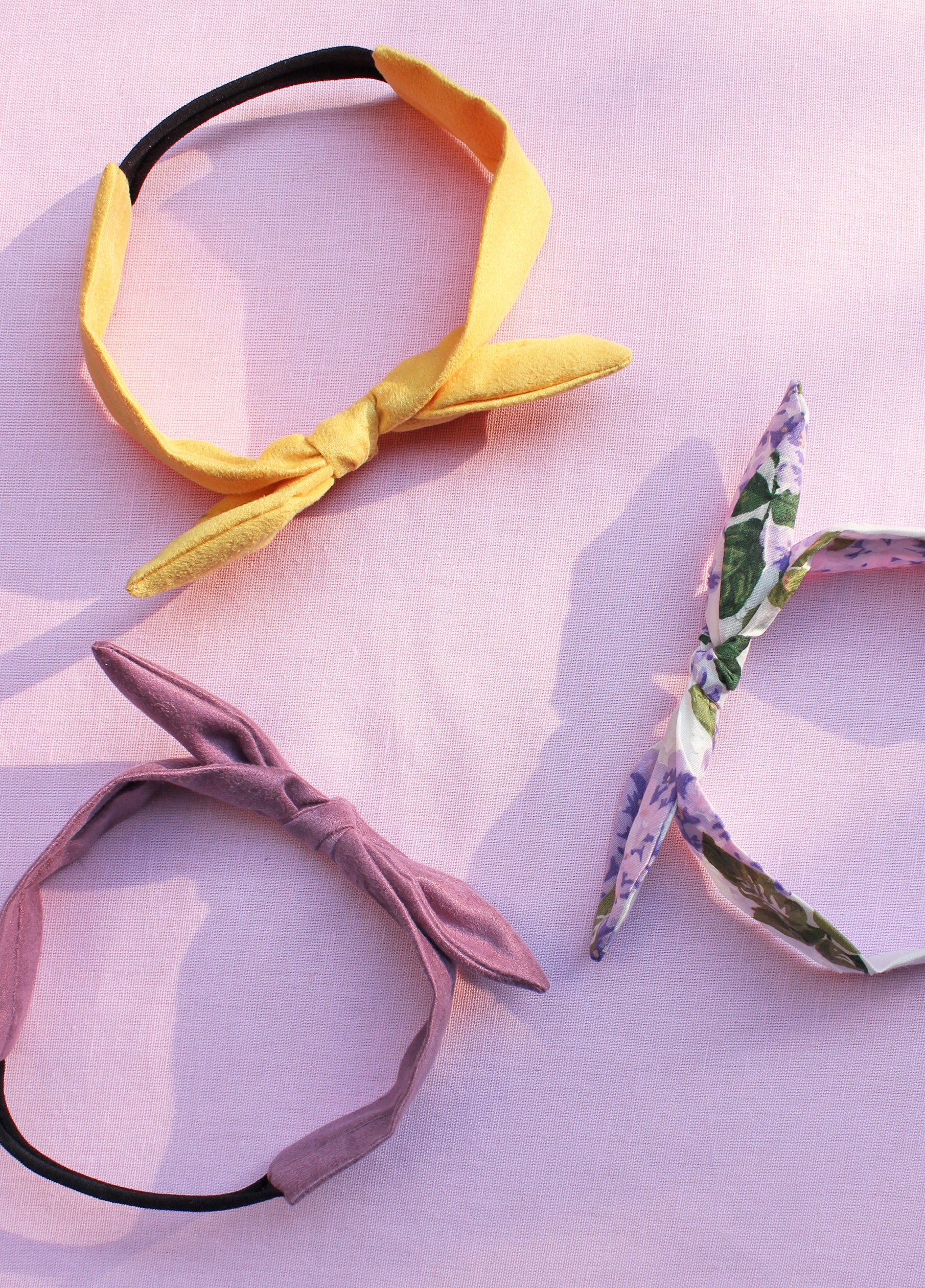 Hydrangeas - Set of 3 Hair bands