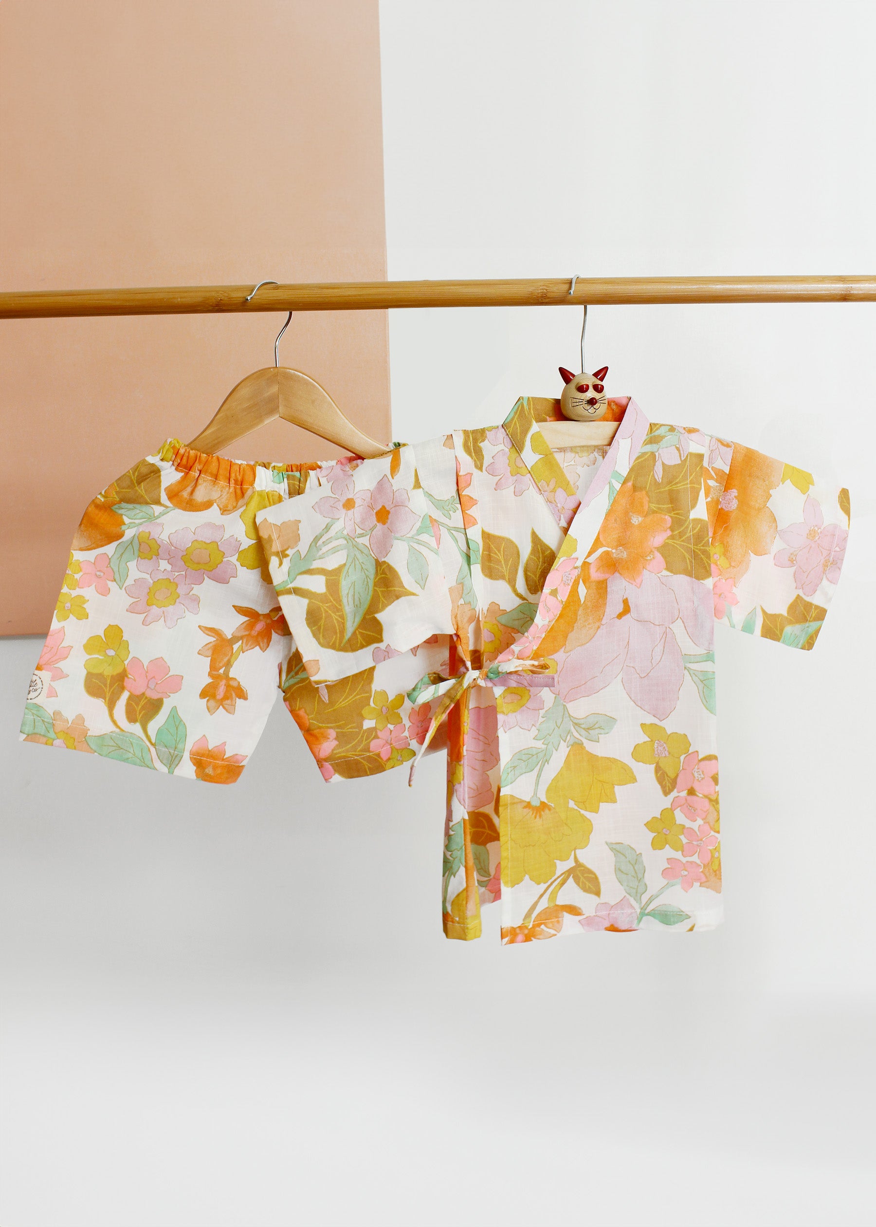 Tutti Frutti Kimono Top With Shorts