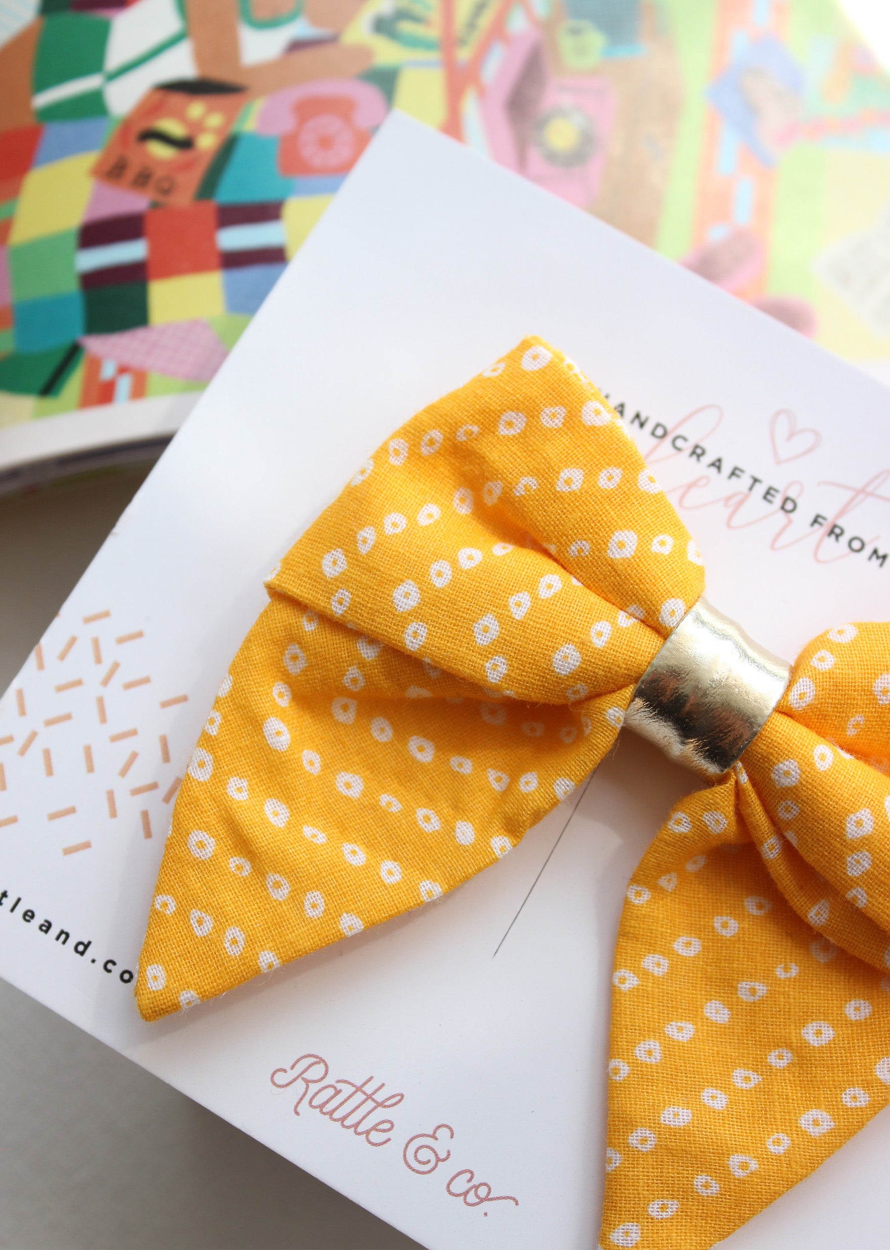 Sunshine Yellow Bow