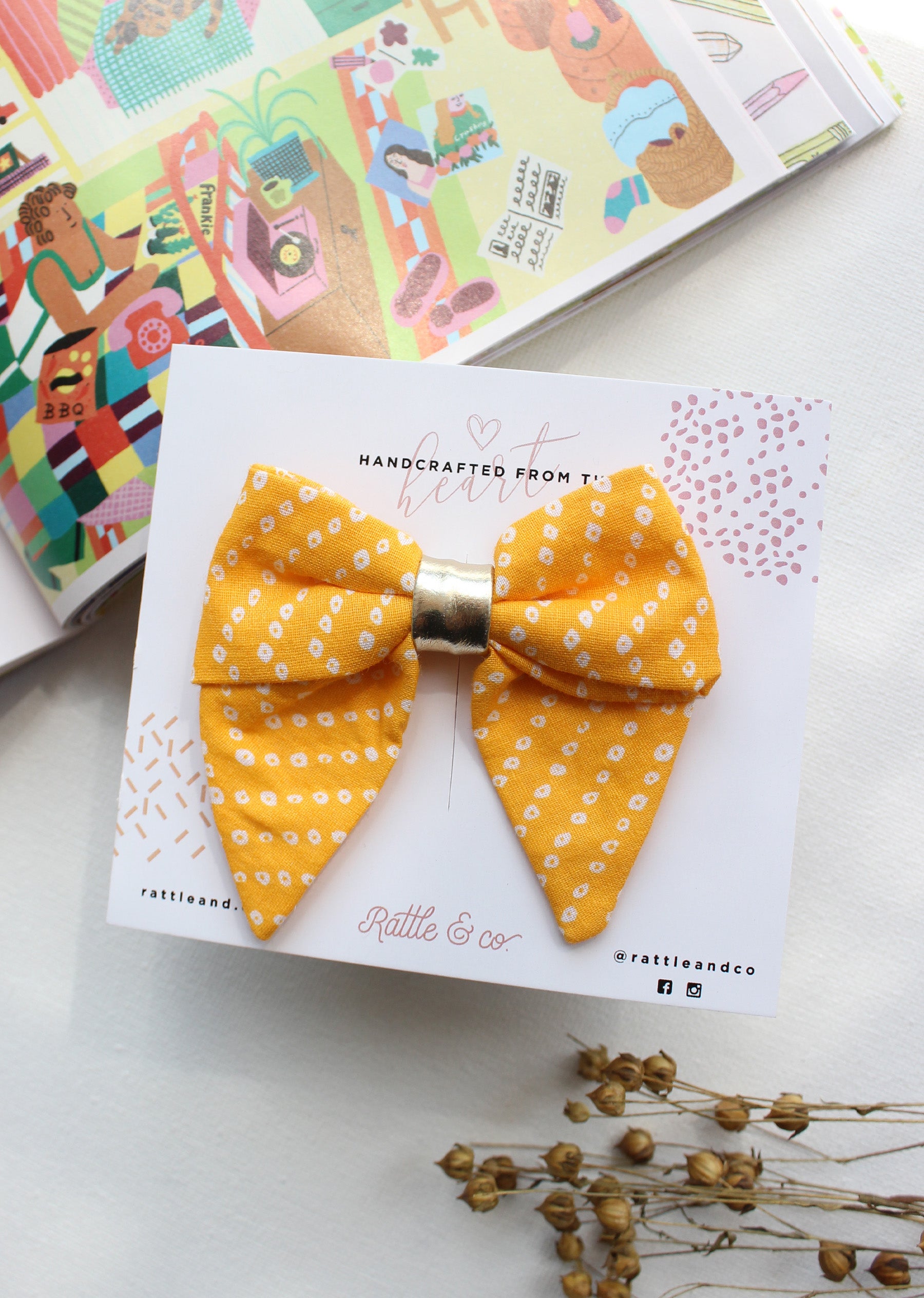 Sunshine Yellow Bow