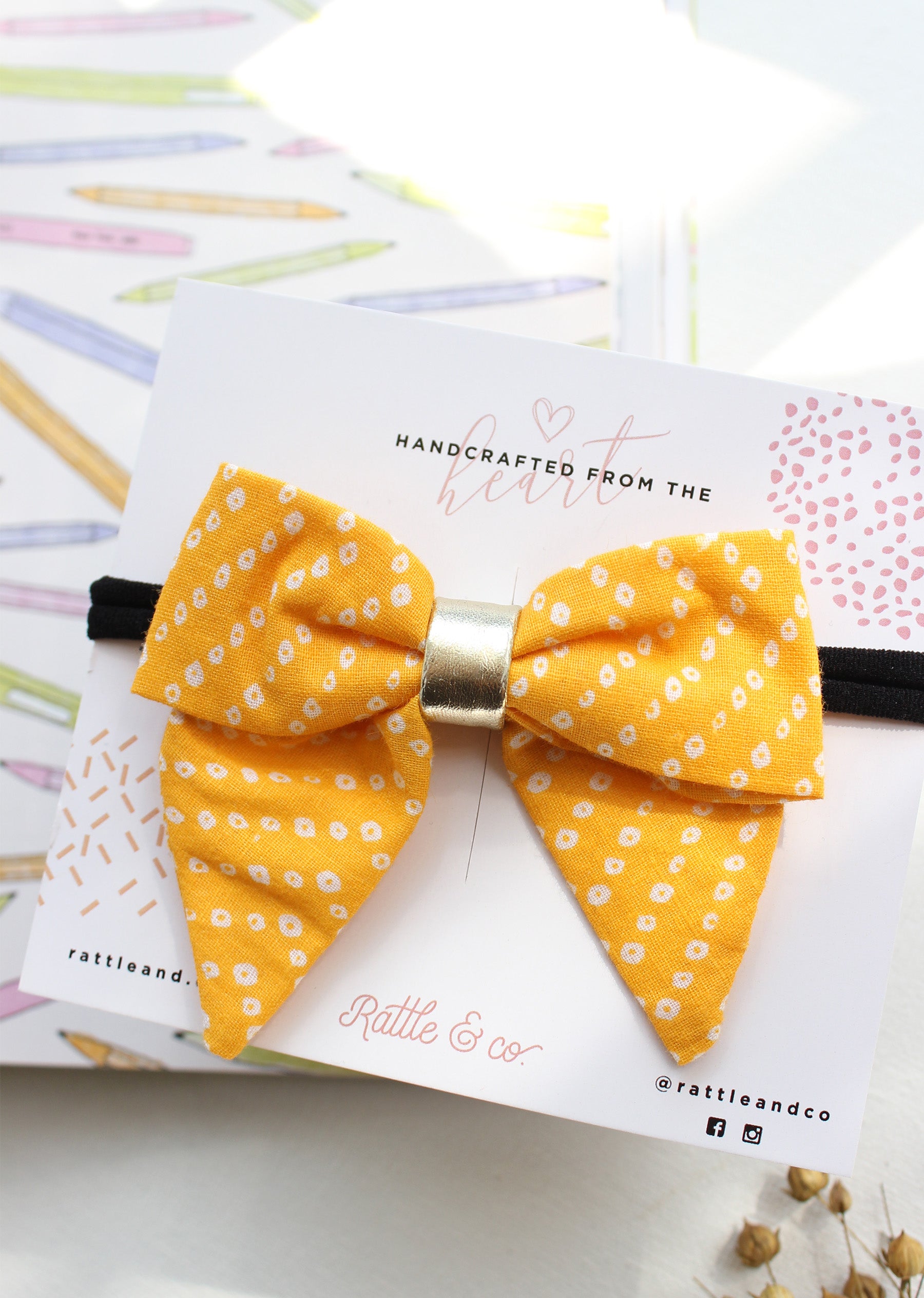 Sunshine Yellow Bow