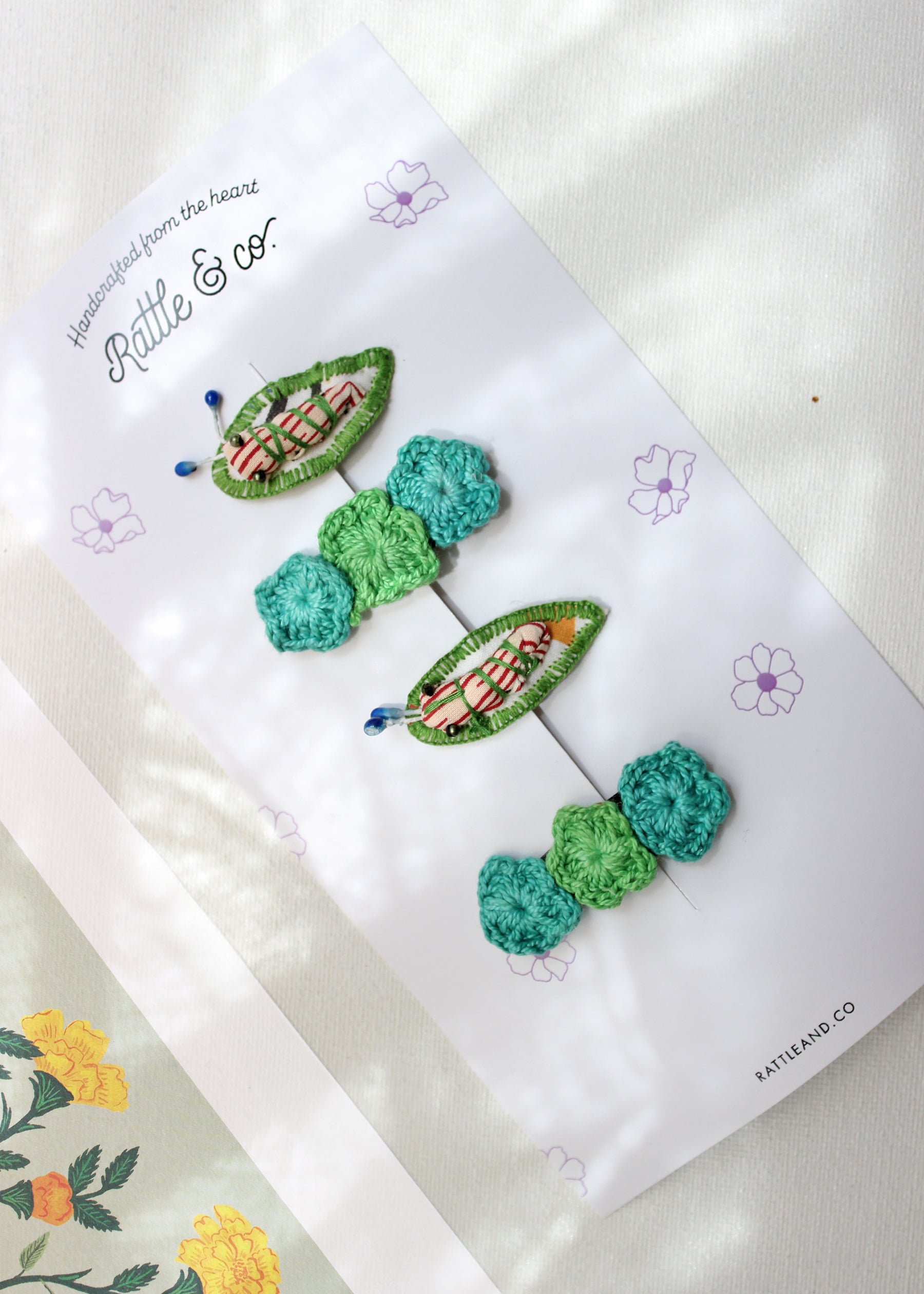 Very Hungry Caterpillar - Set Of 4 Embroidered Tic Tacs