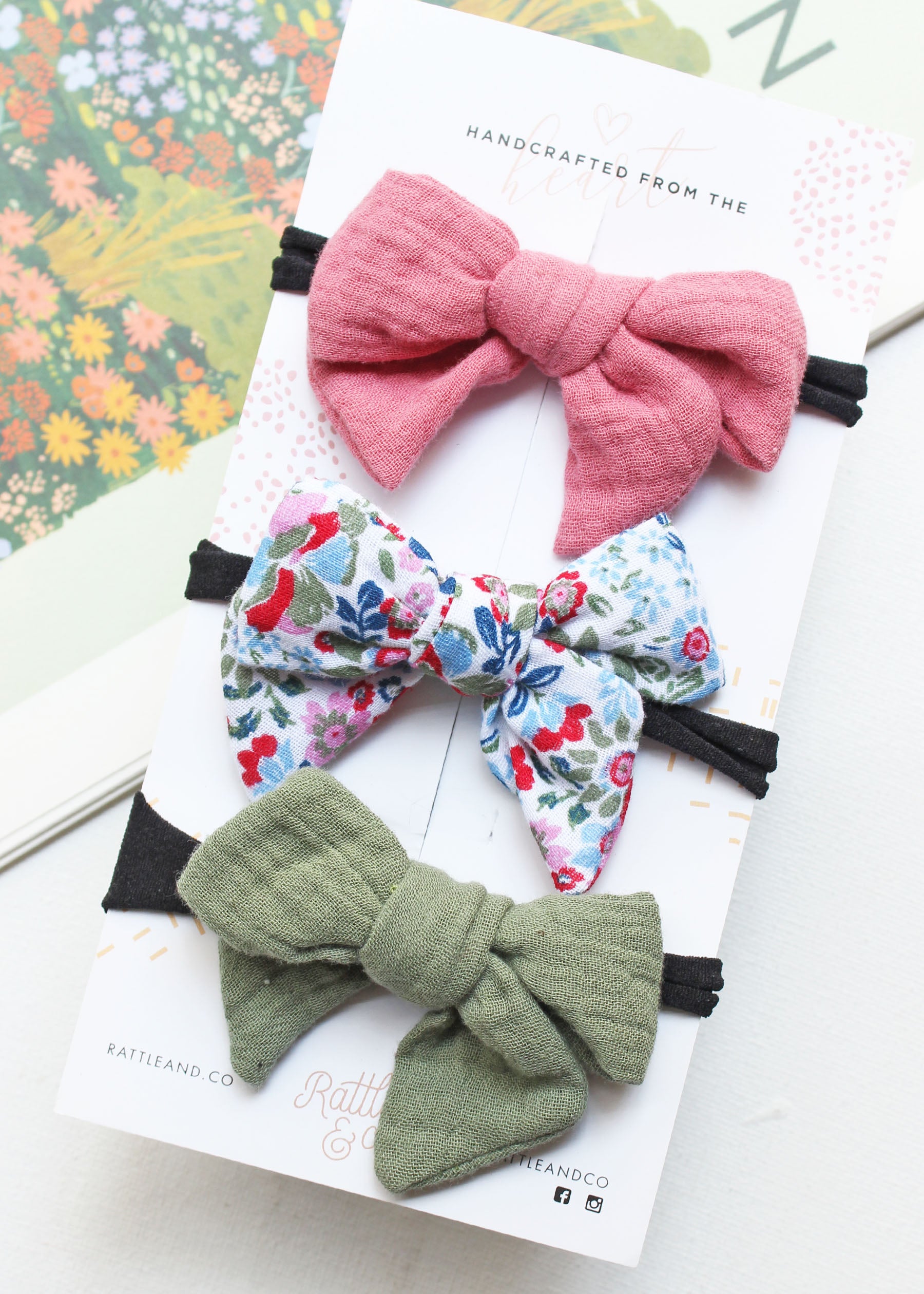 Love in your heart - Set of 3 headbands