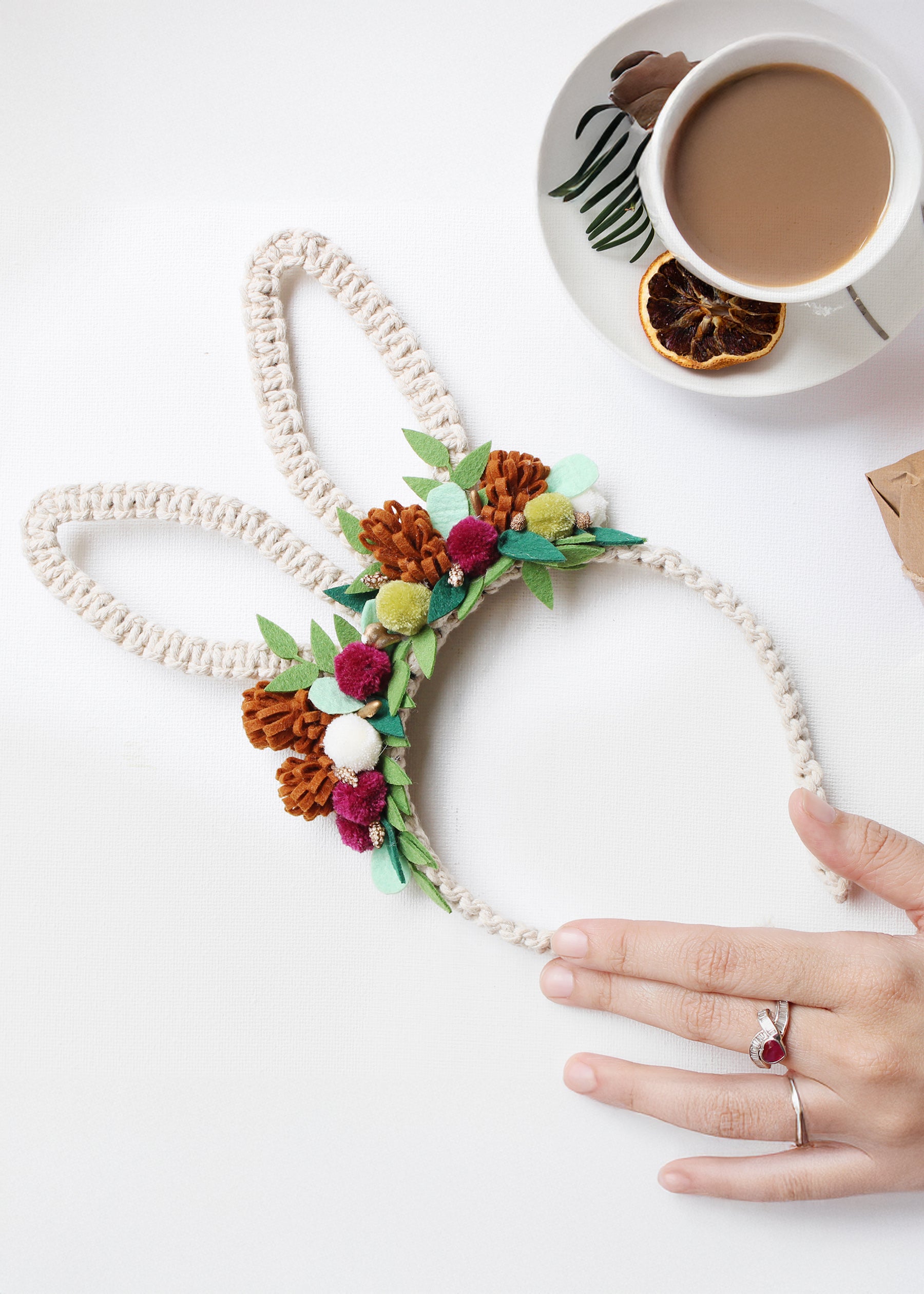 Sleigh Ride - Floral Deer Headband