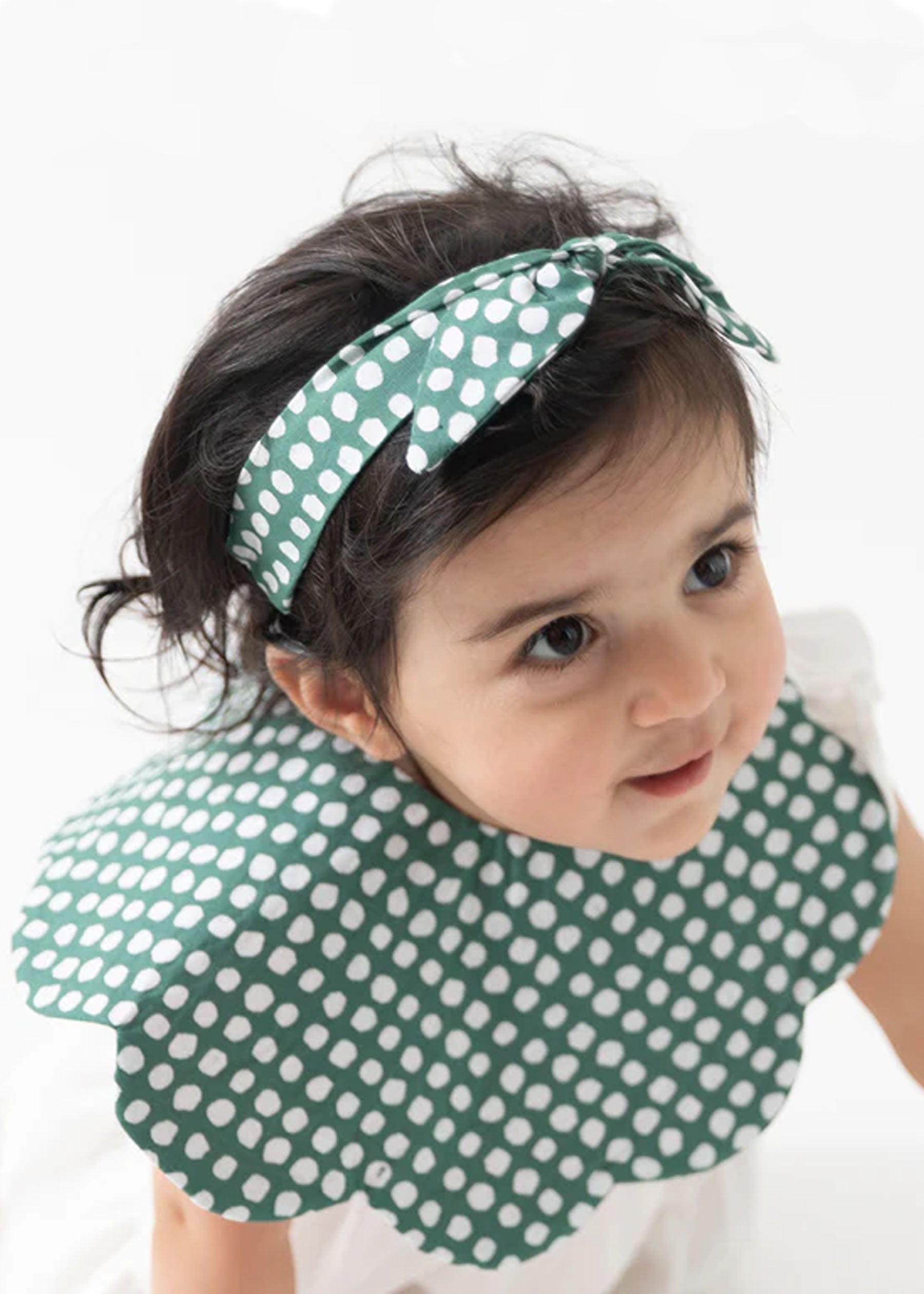 Eat Your Greens Bib + Bow Set