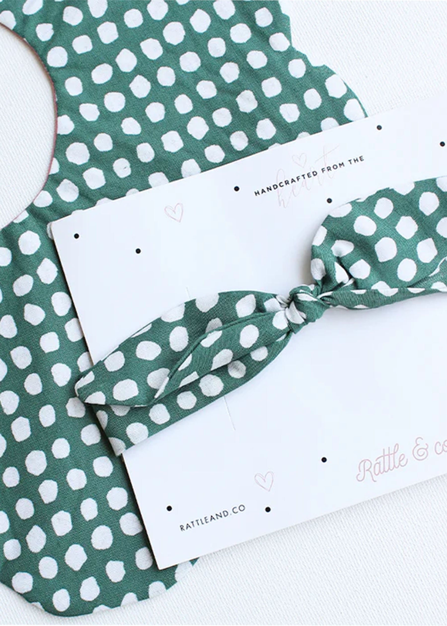 Eat Your Greens Bib + Bow Set