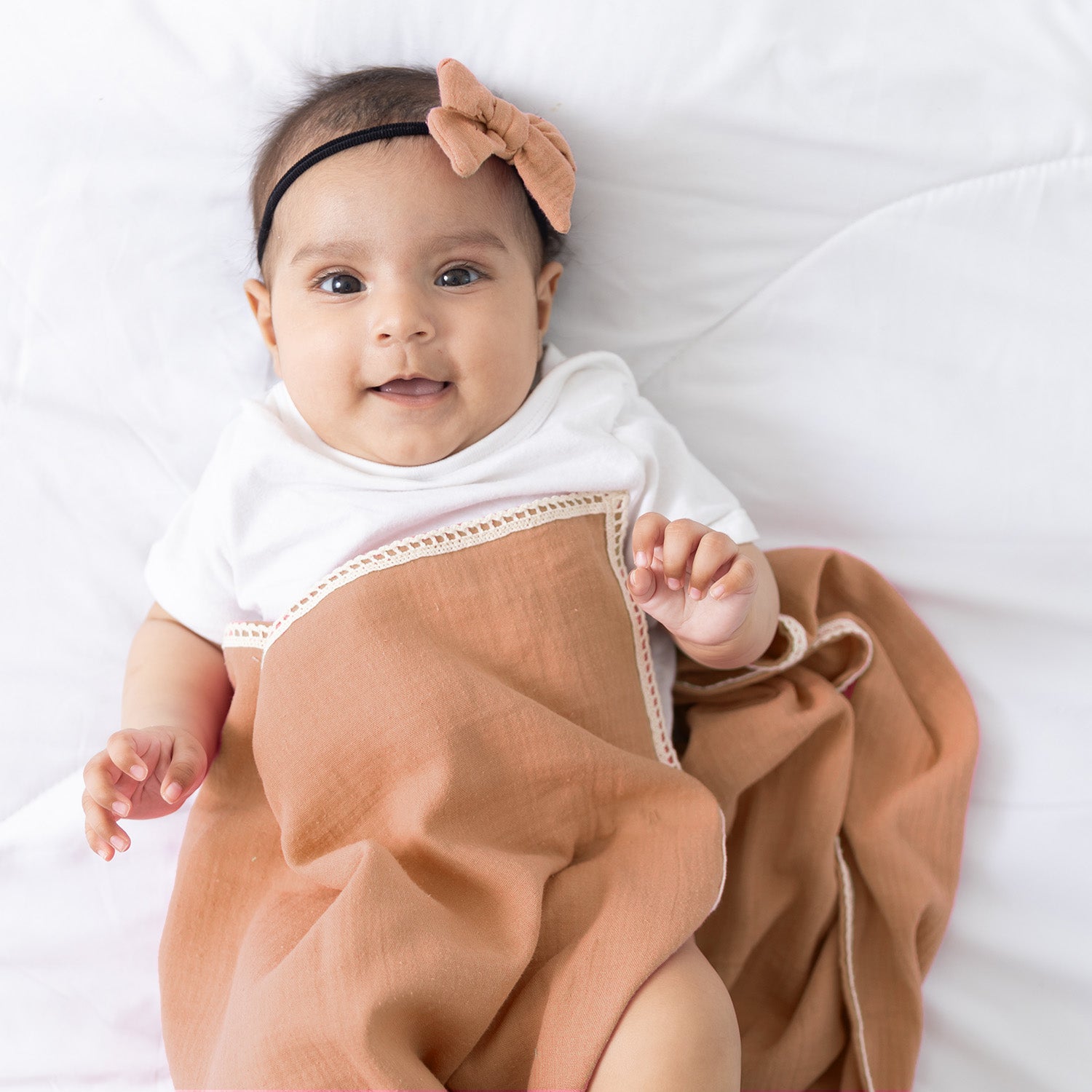 Beary Cute Swaddle + Bow