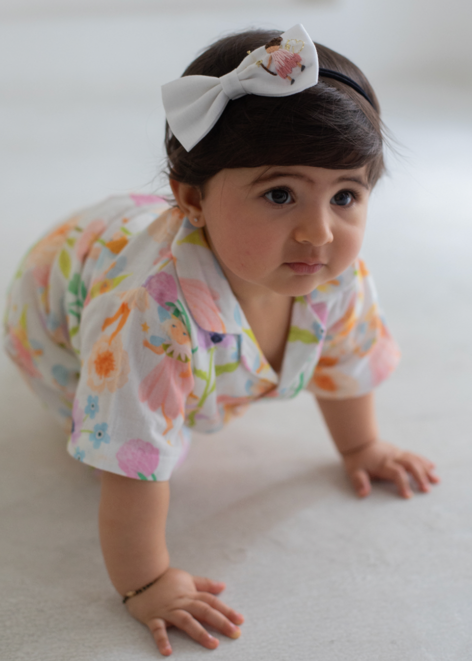 Happily Ever After Embroidered - Set Of 2 Bow Headbands
