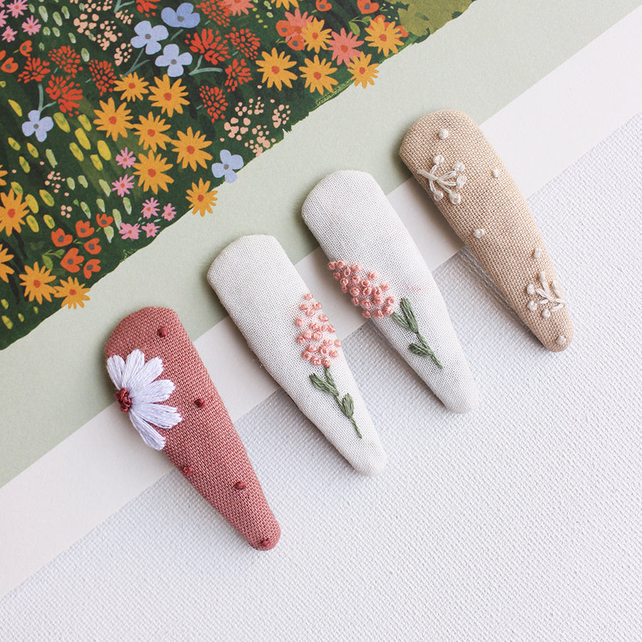Blossom Blossom - Set Of 4 Embroidered Tic Tacs