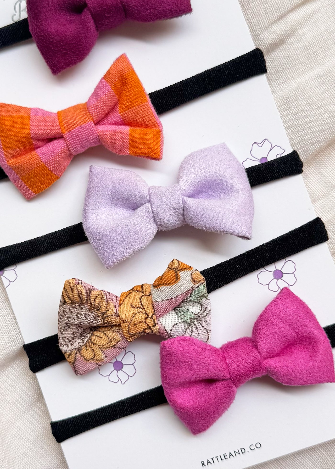 Marshmallows - Set of 5 Hair Bands