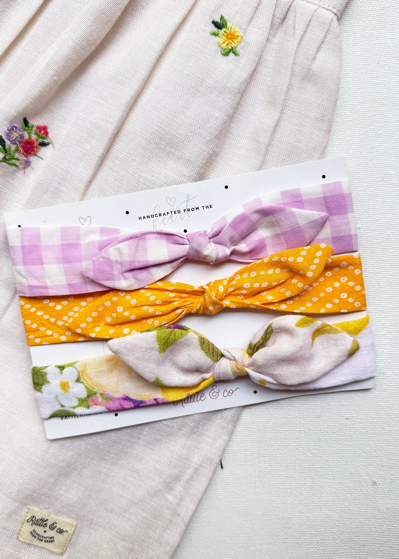 Peach Pear - Set of 3 Hairbands