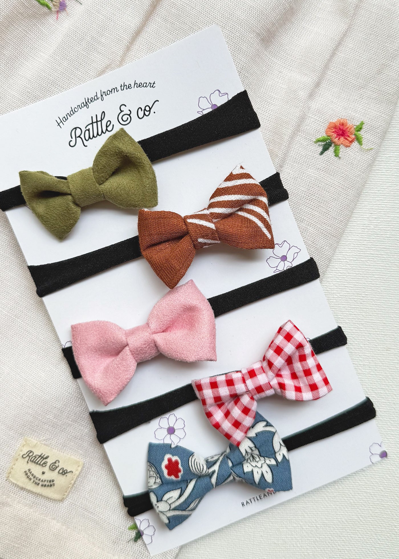 Candy Cane Cutie - Set of 5 Hair Bands