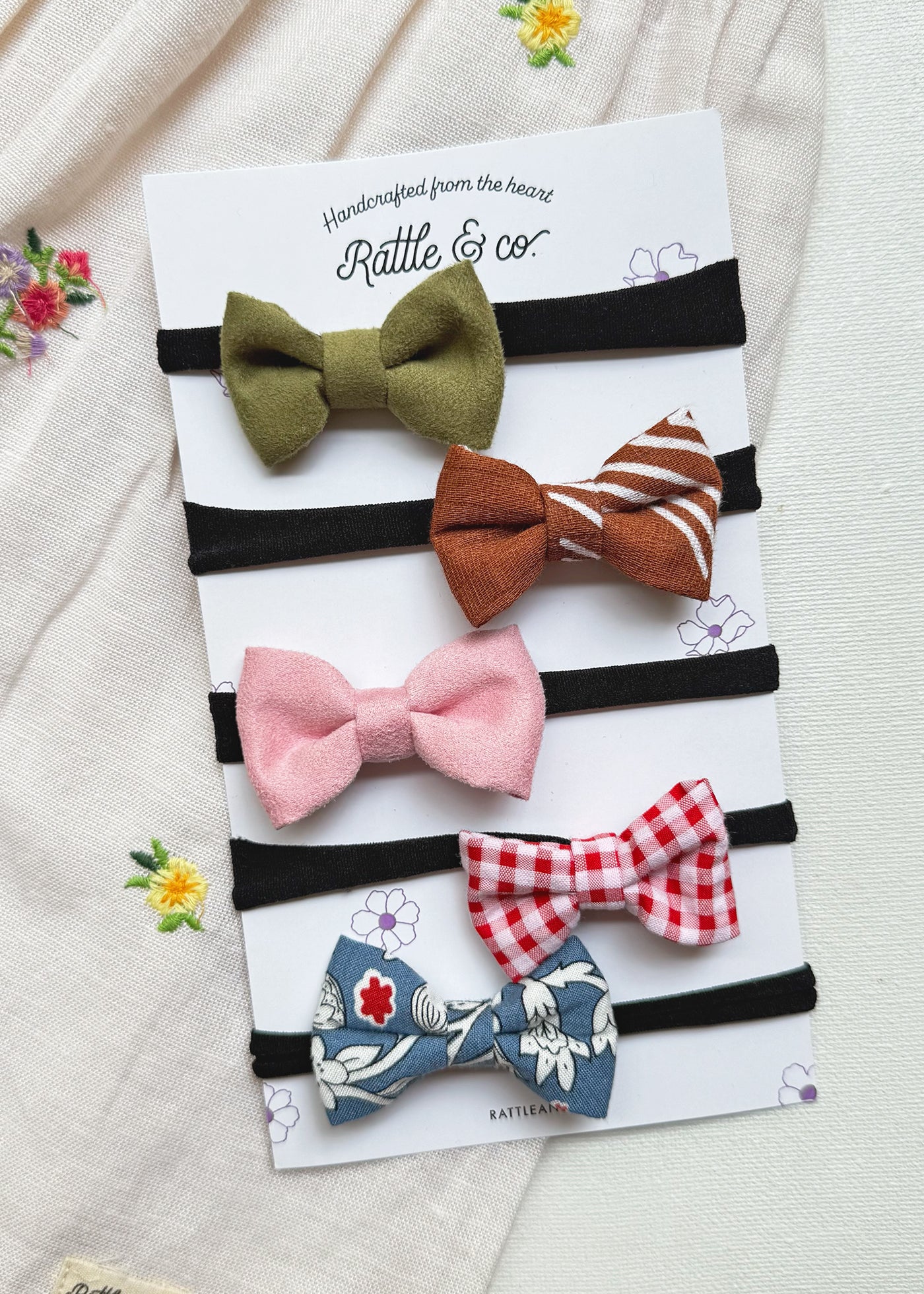 Candy Cane Cutie - Set of 5 Hair Bands
