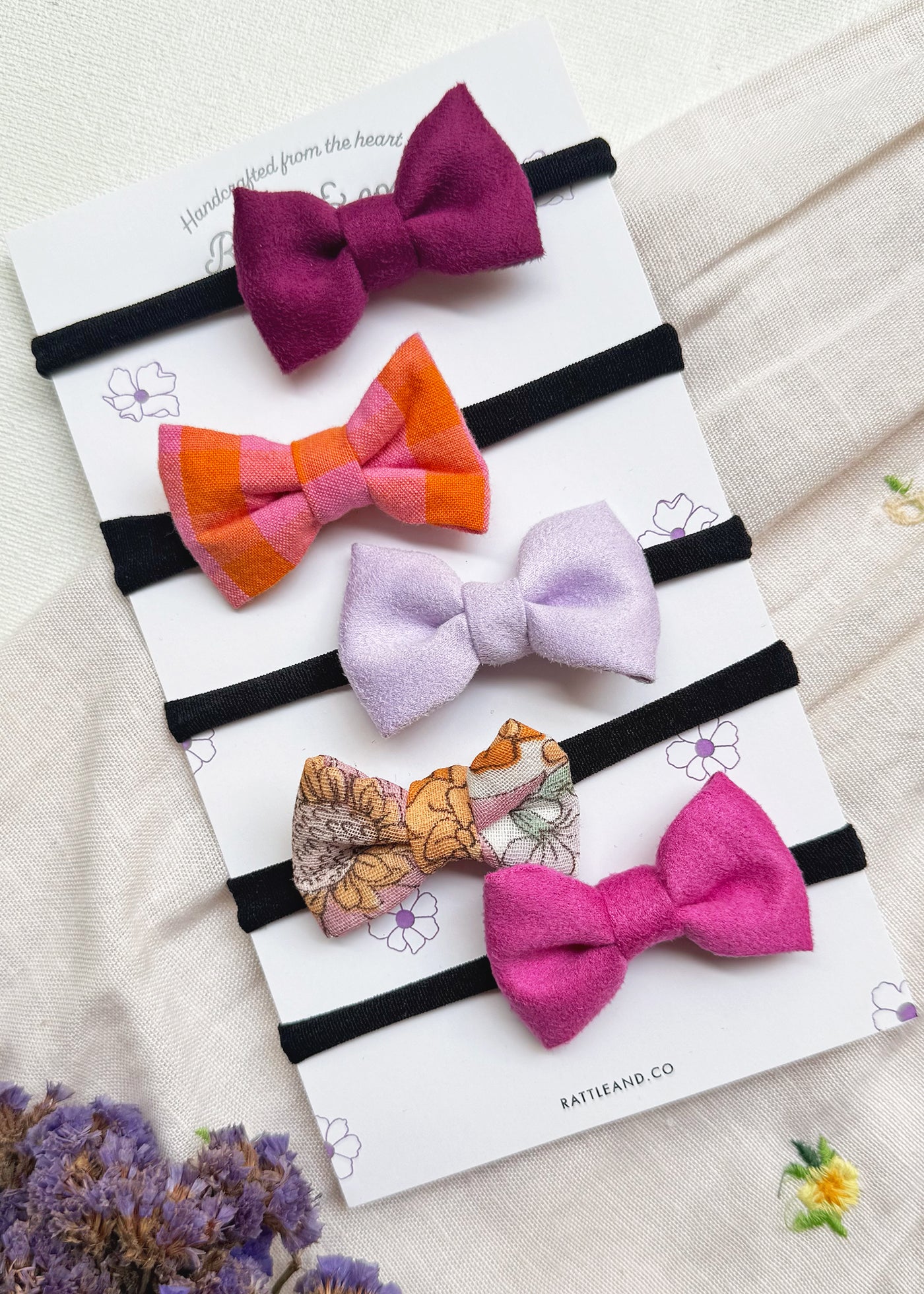 Marshmallows - Set of 5 Hair Bands