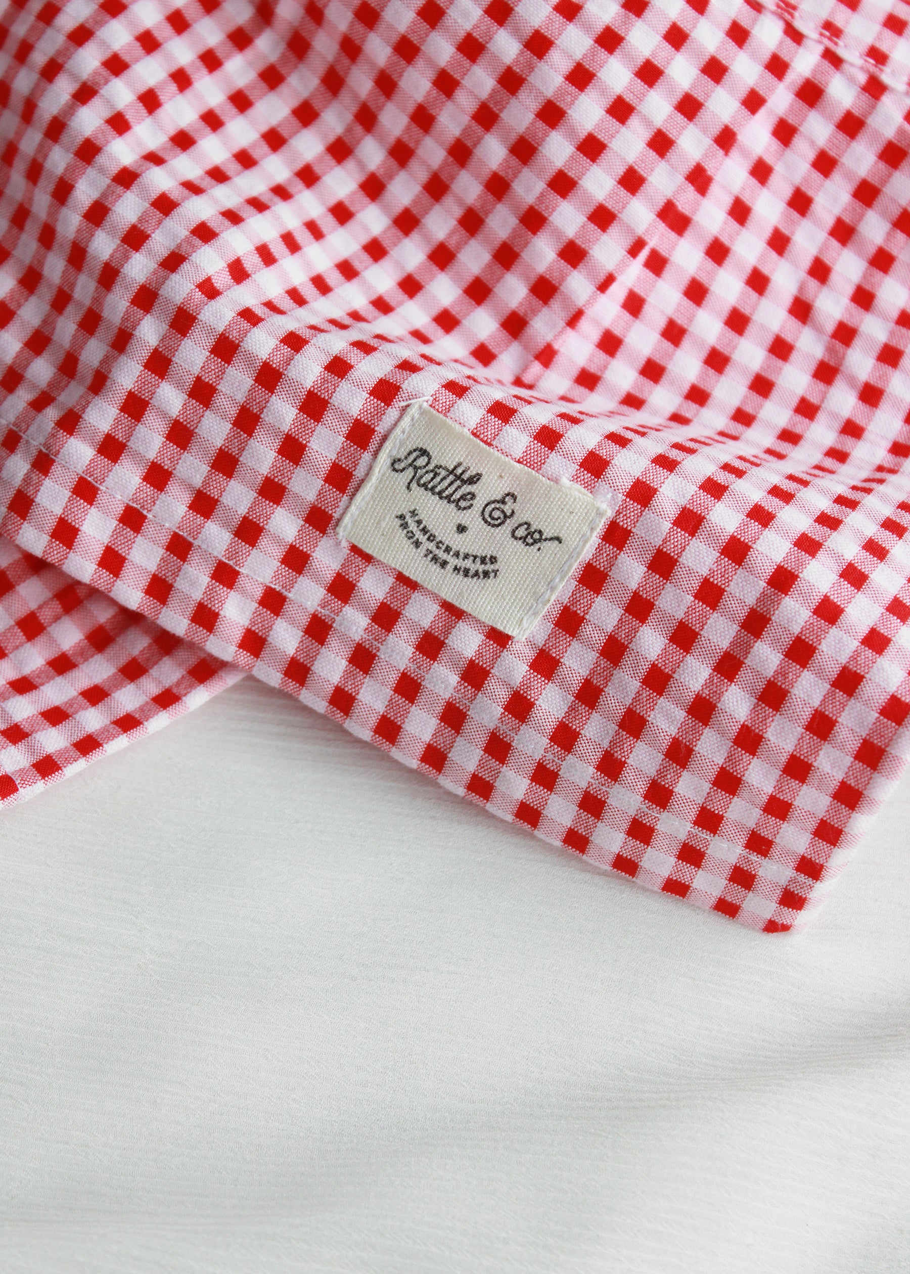 Garden Girls Red Check Dress
