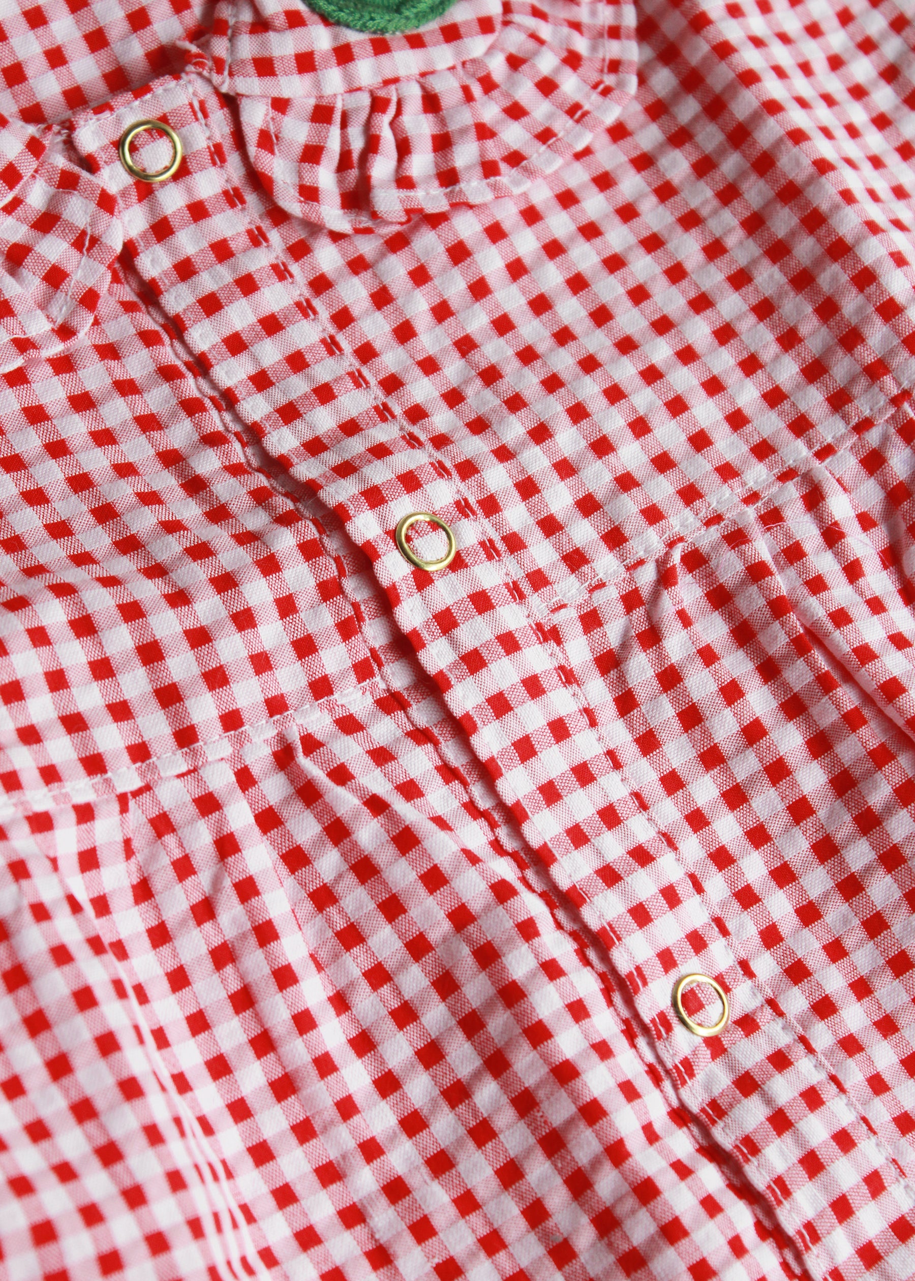 Garden Girls Red Check Dress