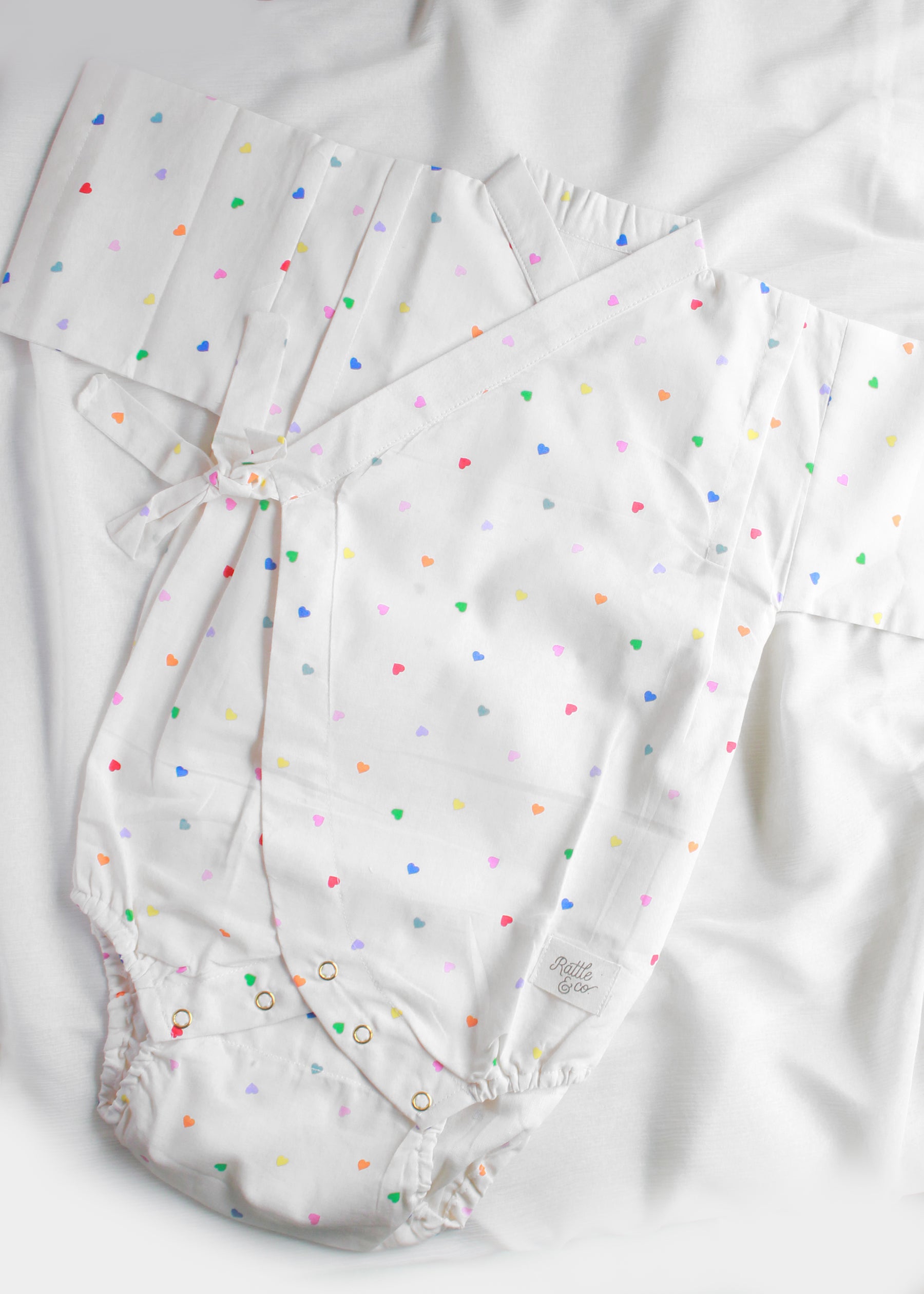 A Heart Party Kimono Style Romper