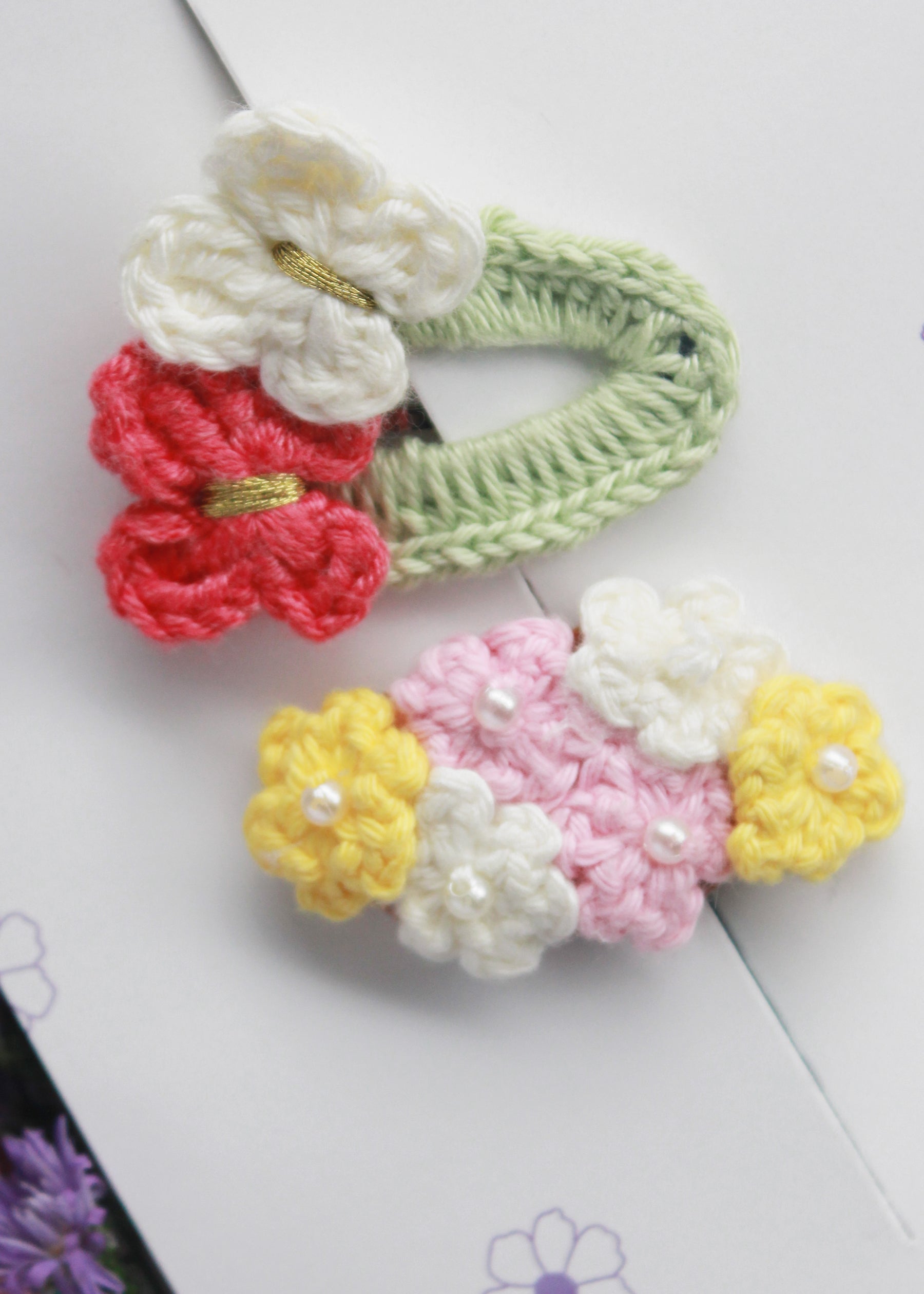 Wonderful World Crochet - Set Of 2 Snap Clips