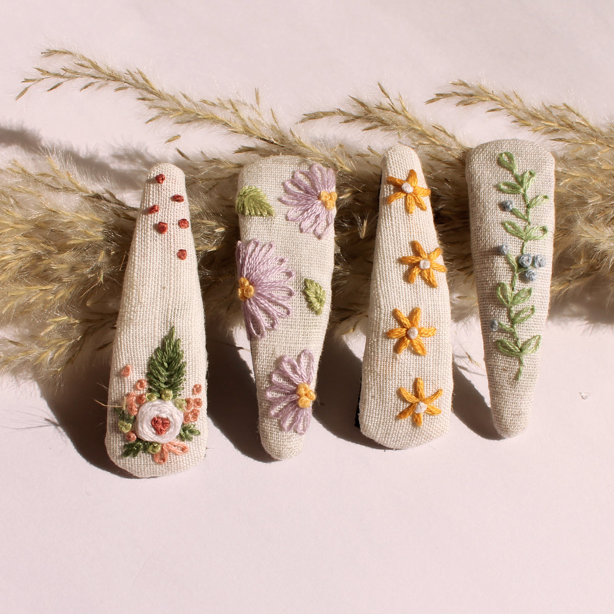 Will Bloom Again - Set Of 4 Embroidered Tic Tacs