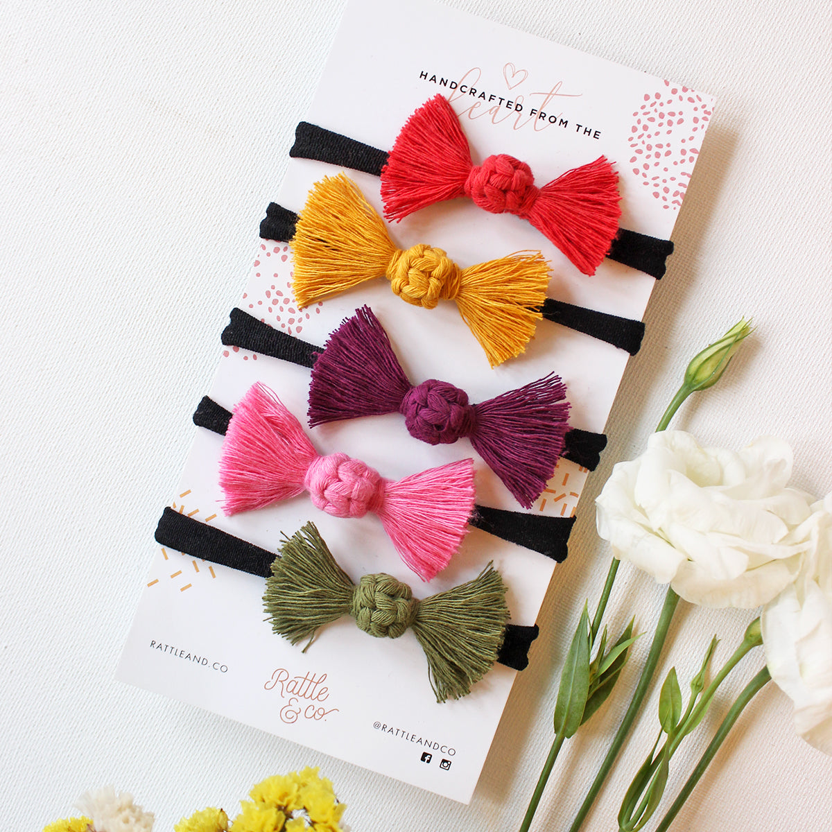 Baby Love - Set of 5 mini headbands